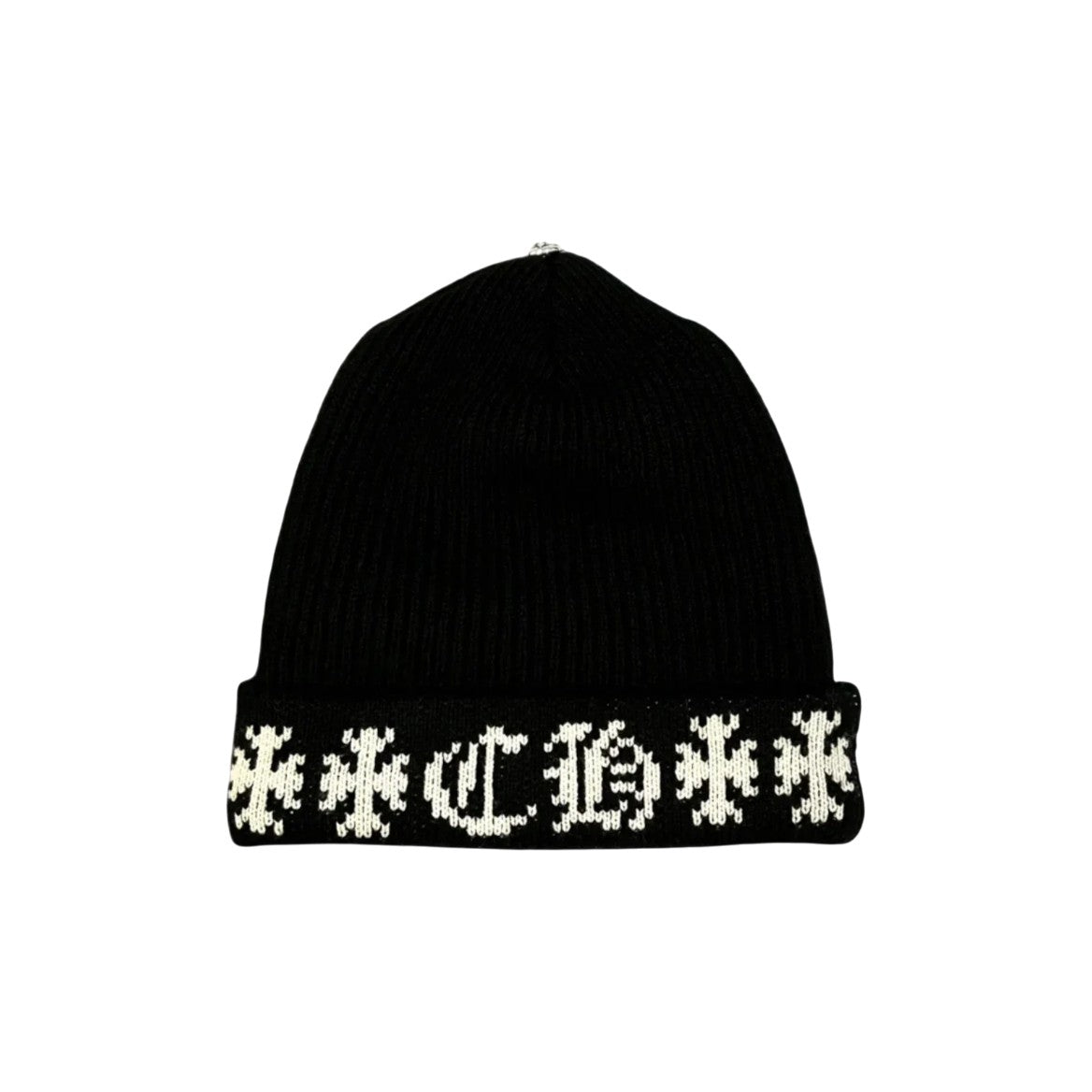 Chrome Hearts 'Big Daddy' Cashmere Black & White Beanie