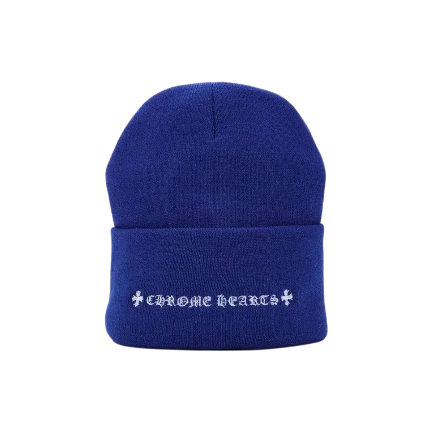 Chrome Hearts 'CH Logo' Blue & White Beanie