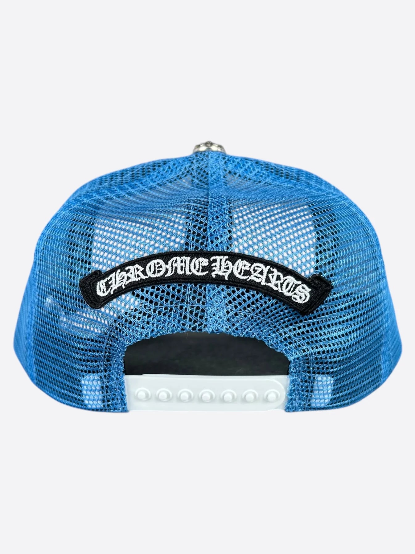 Chrome Hearts 'Cemetery' Blue & White Trucker Hat