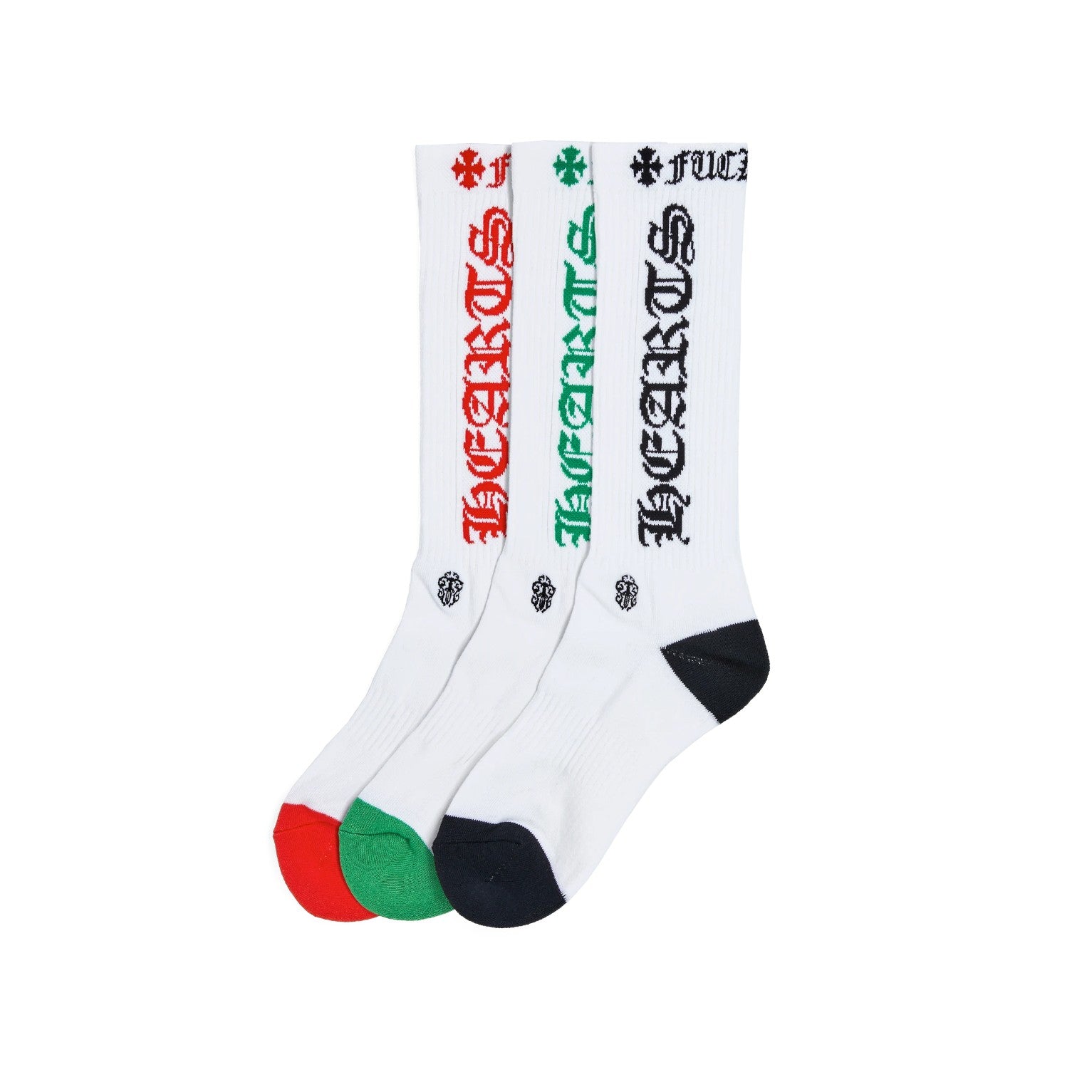 Chrome Hearts 'Logo' Assorted Color White Socks
