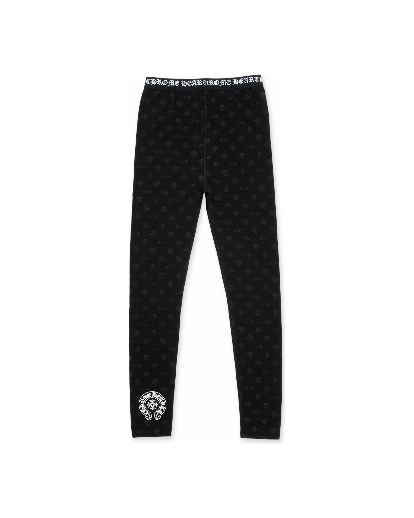 Chrome Hearts 'Logo' Black & Grey Leggings