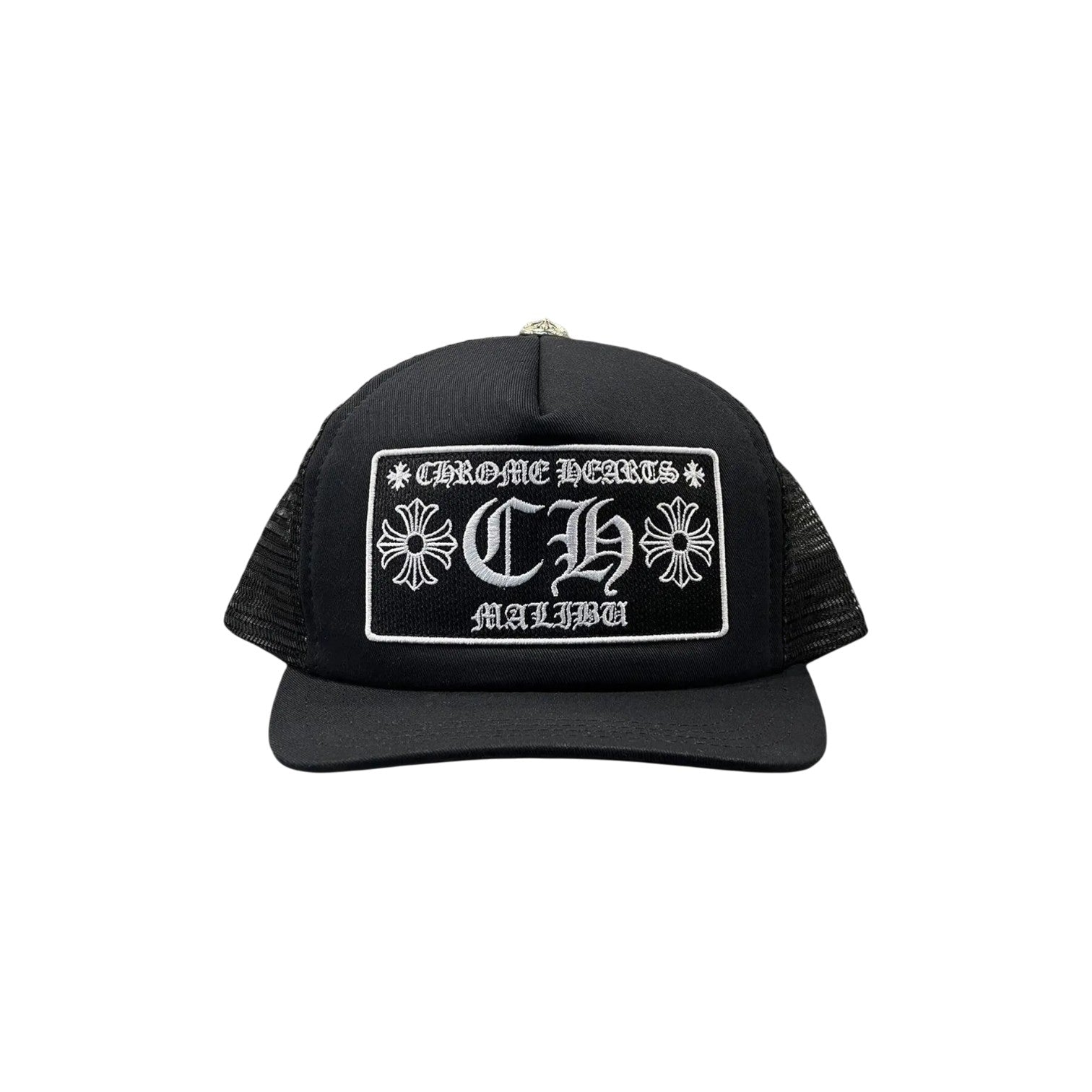 Chrome Hearts 'Malibu' Black Trucker Hat