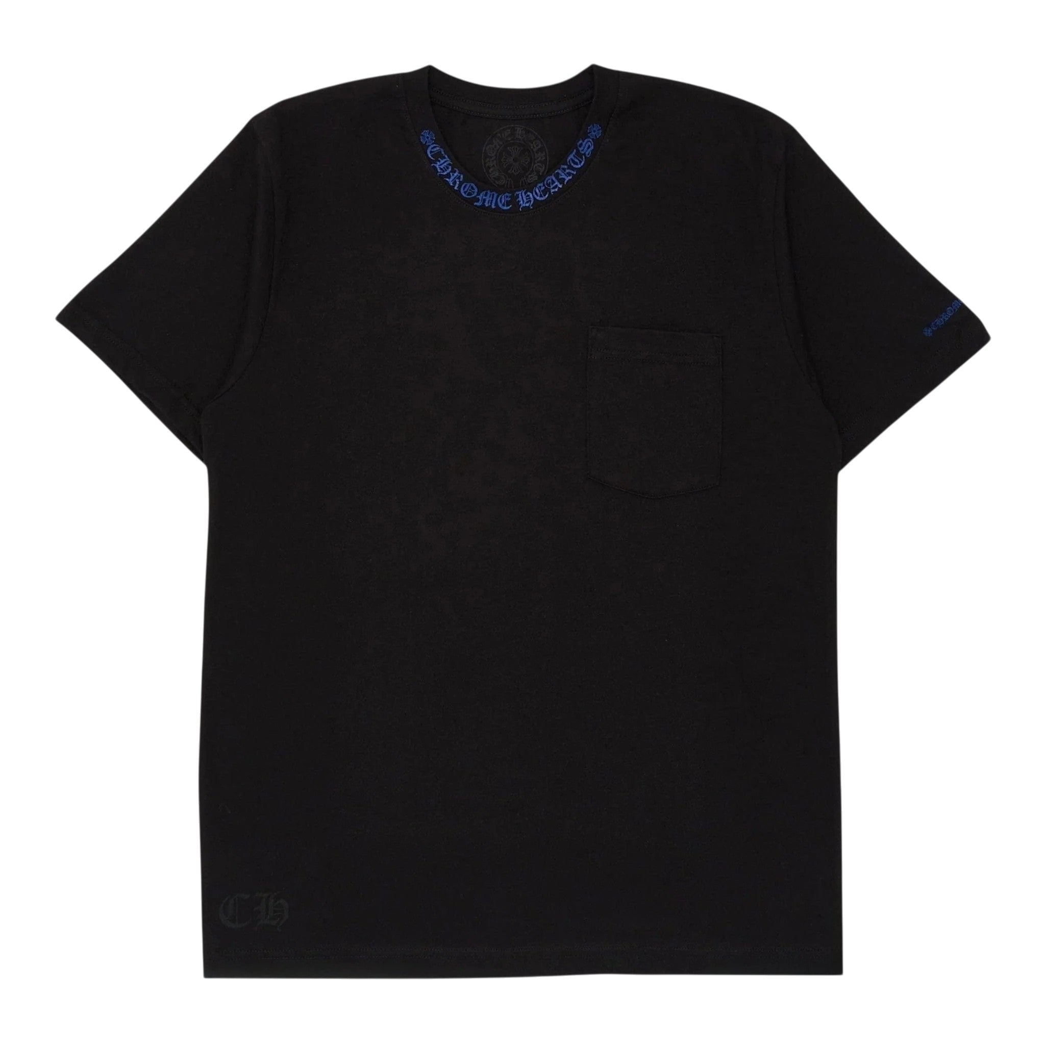 Chrome Hearts 'Neck Logo' Black & Blue Tee