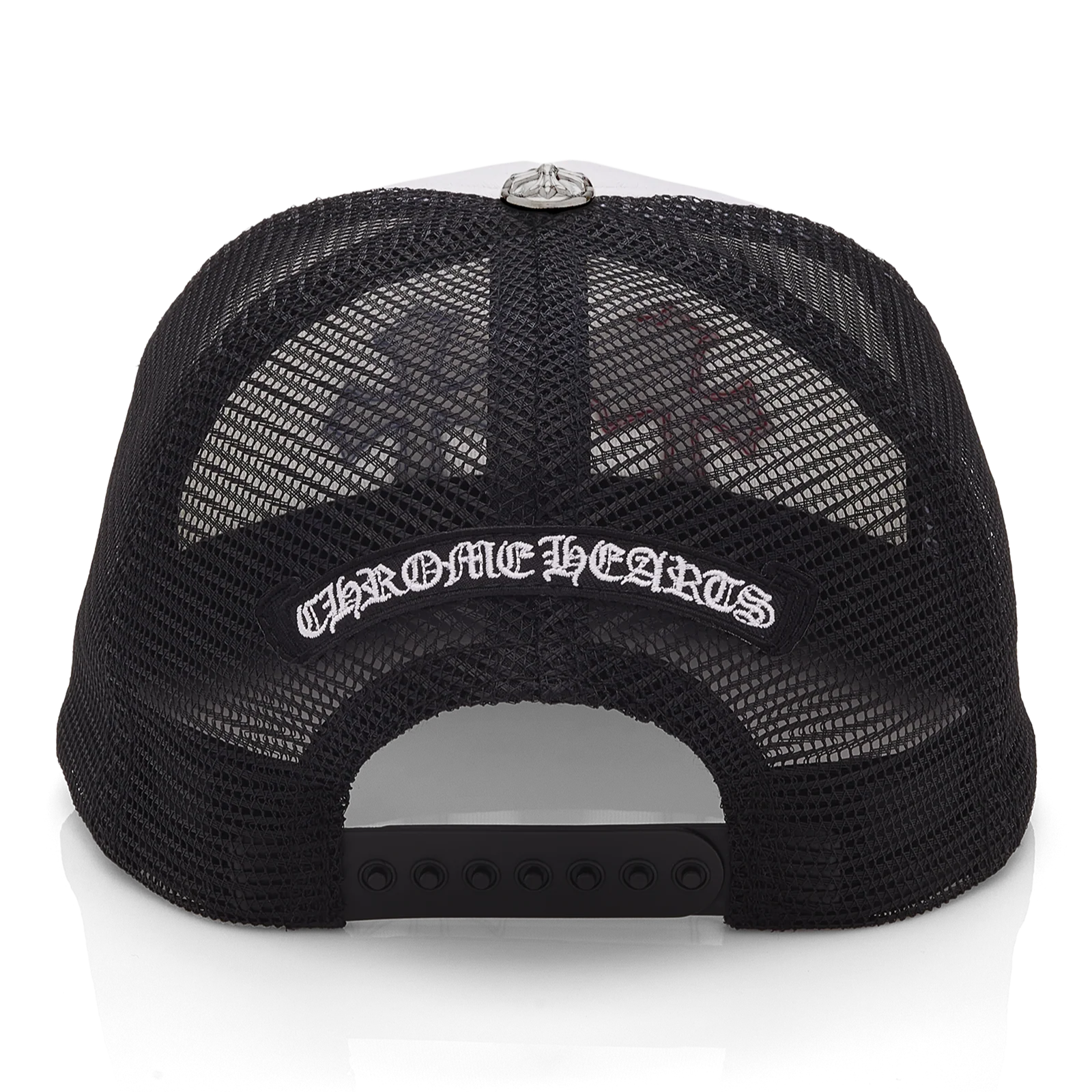 Chrome Hearts 'Cemetery RWB Patch' Black Trucker Hat