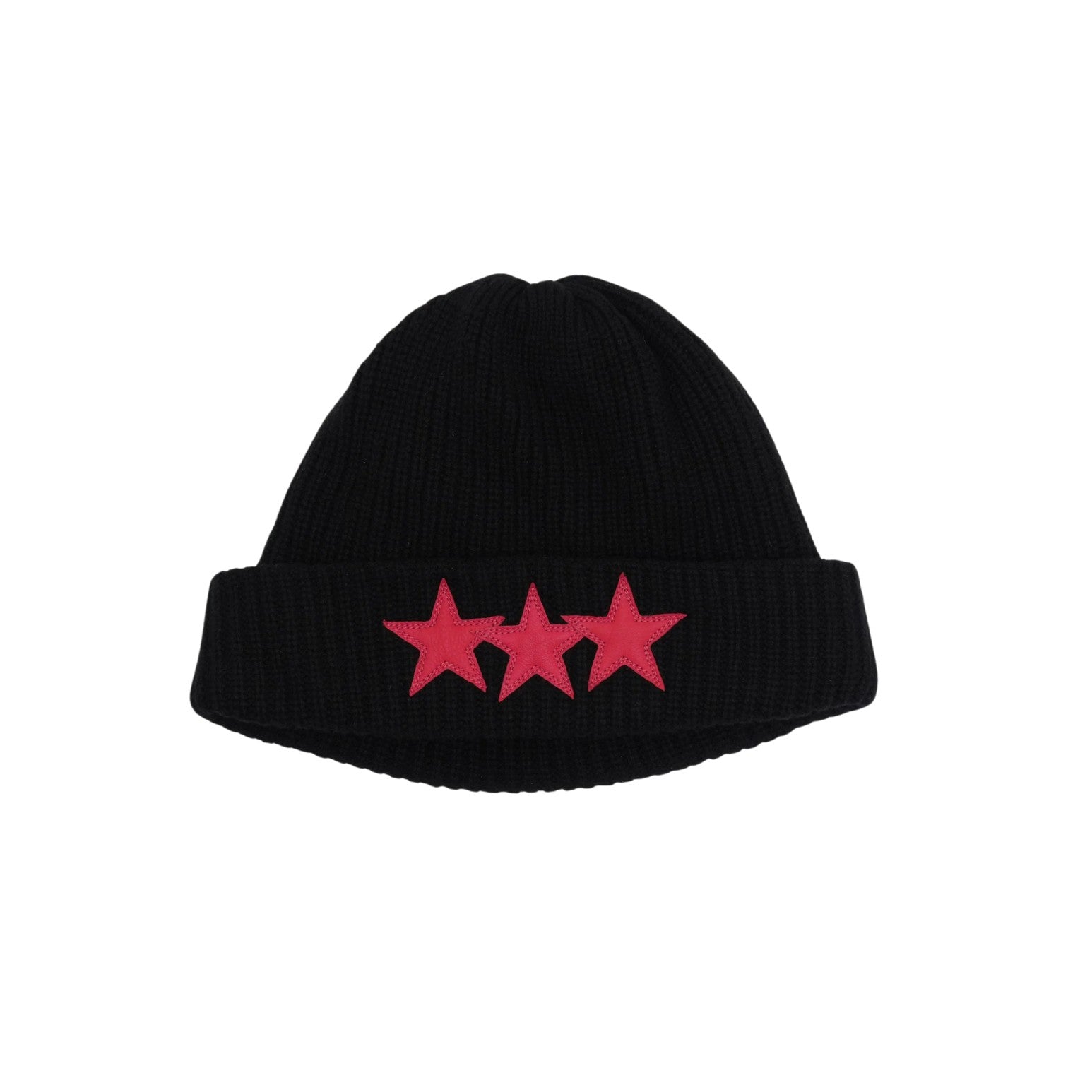 Chrome Hearts 'Star Patch' Black & Red Sludge Beanie