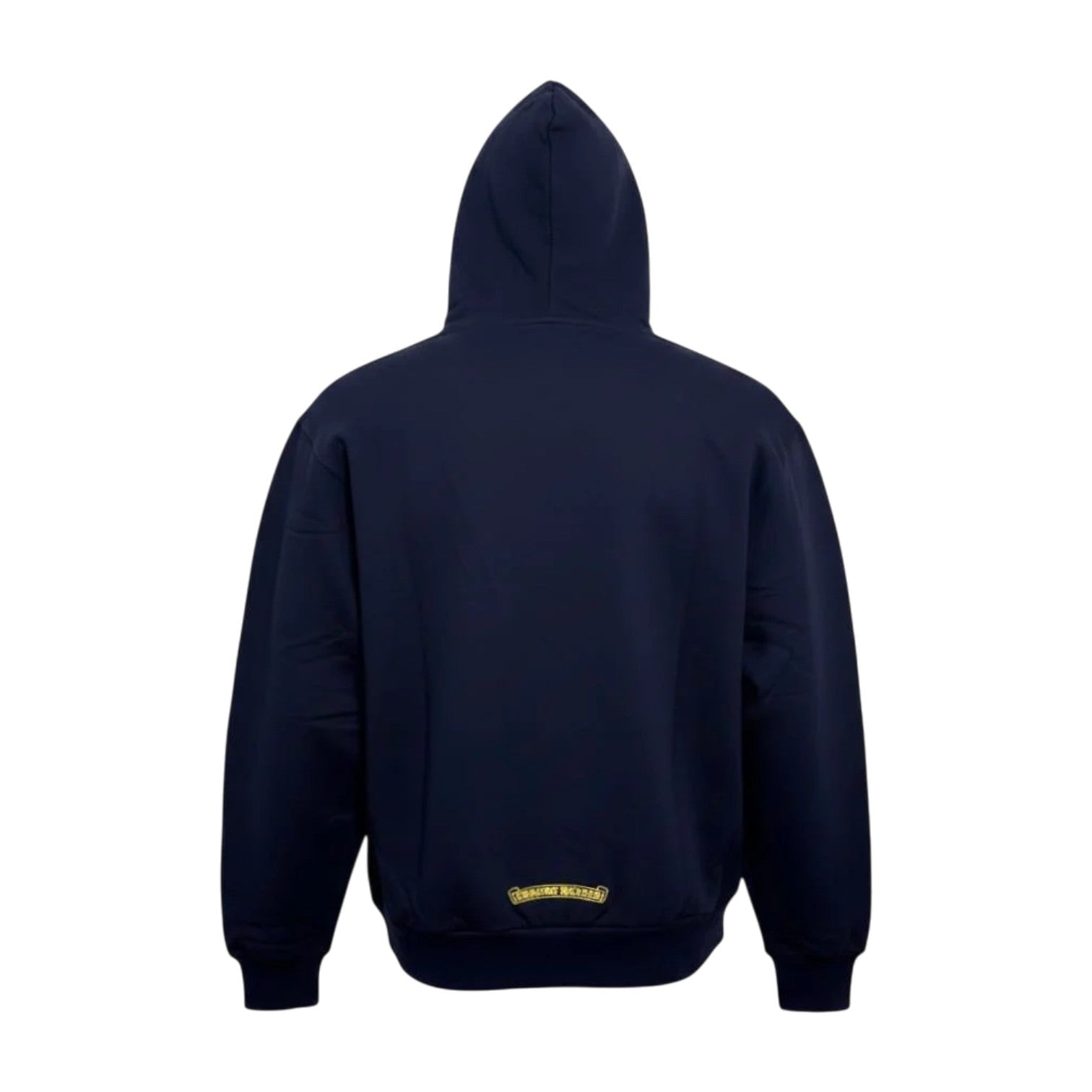 Chrome Hearts 'Vertical Logo' Navy & Yellow Hoodie