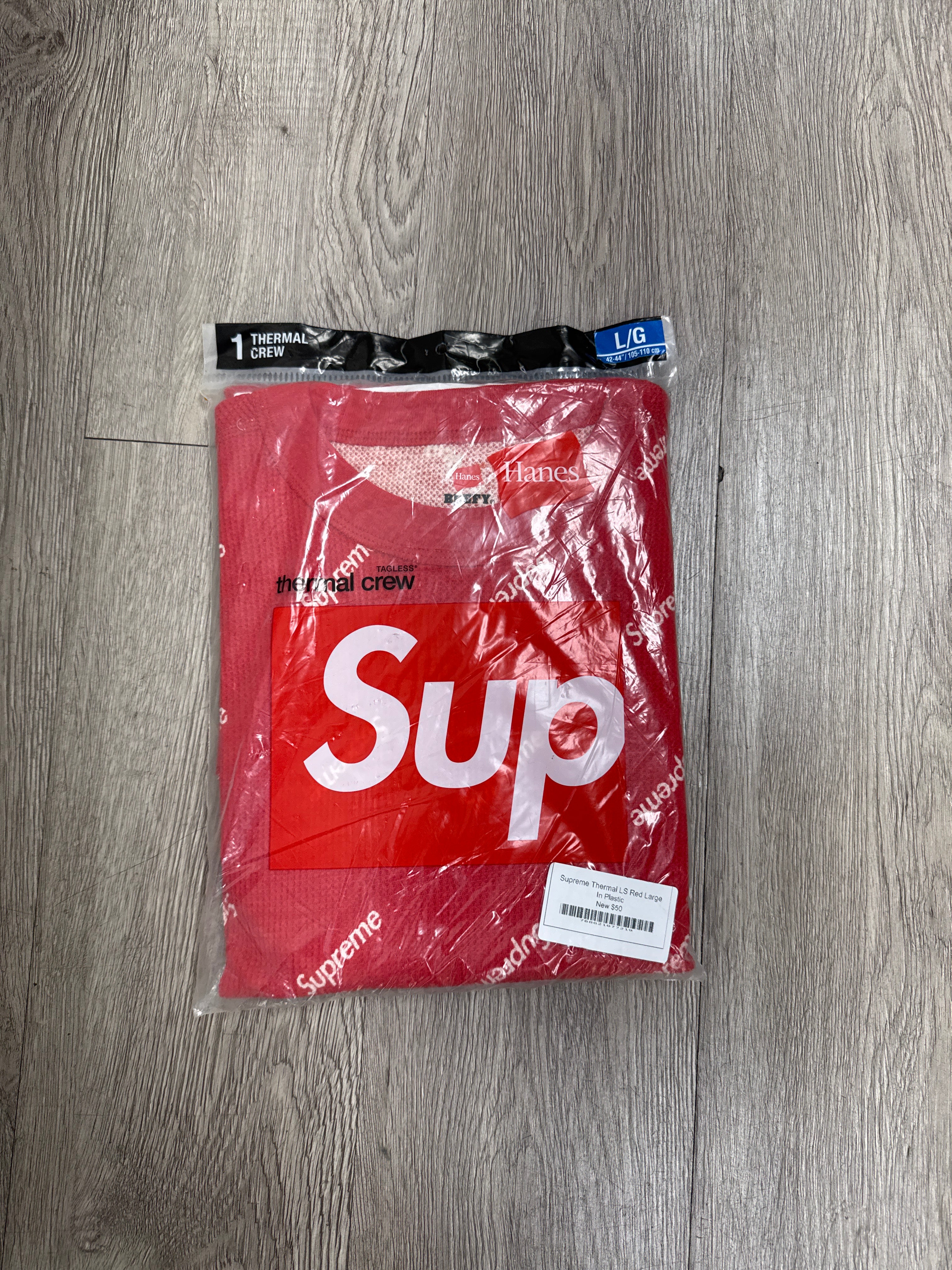 Supreme Thermal LS Red New Large In Plastic
