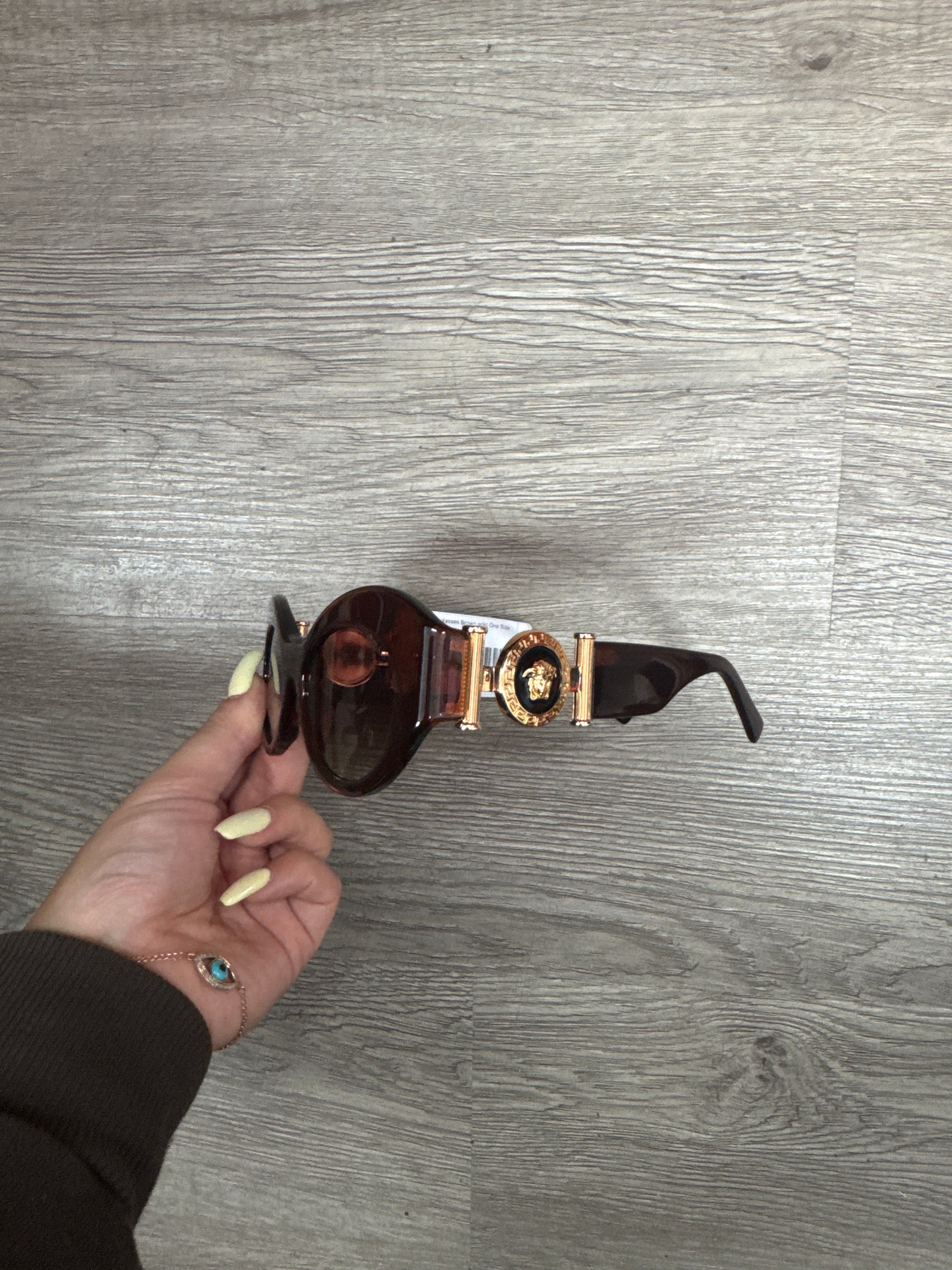 Versace Sunglasses Brown gold Used No Box