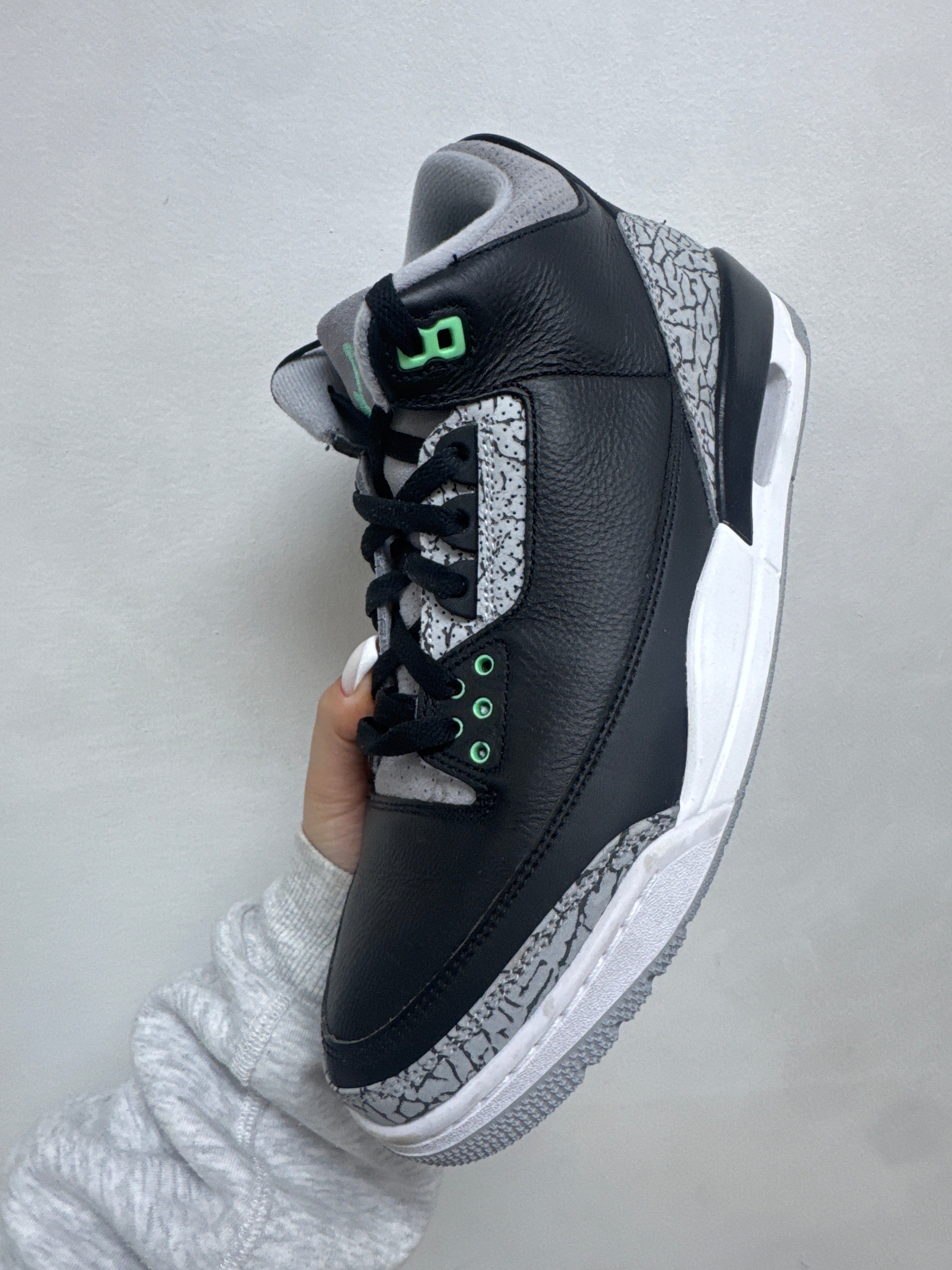 Jordan 3 Green Glow Sneakers