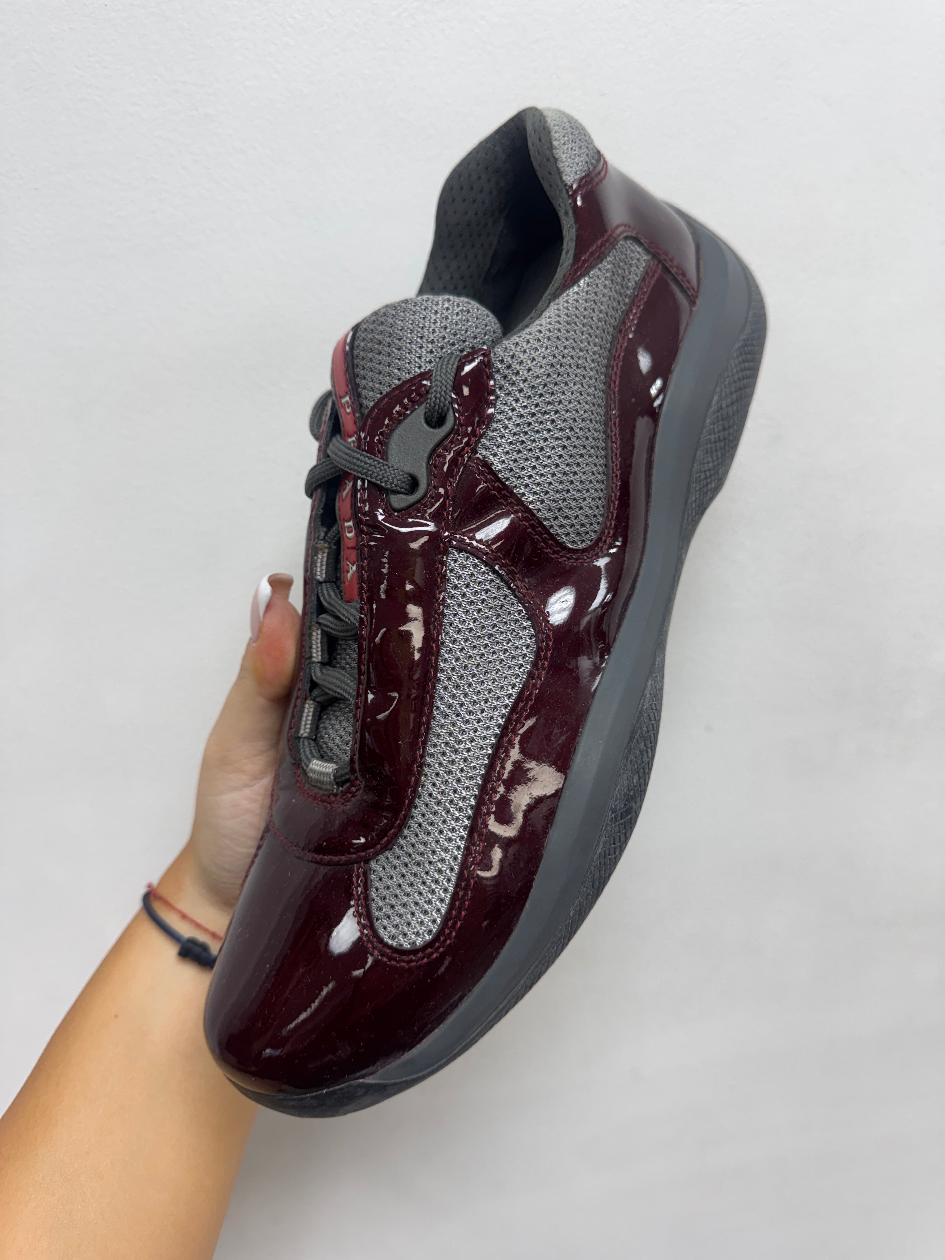 Prada Burgundy Sneakers