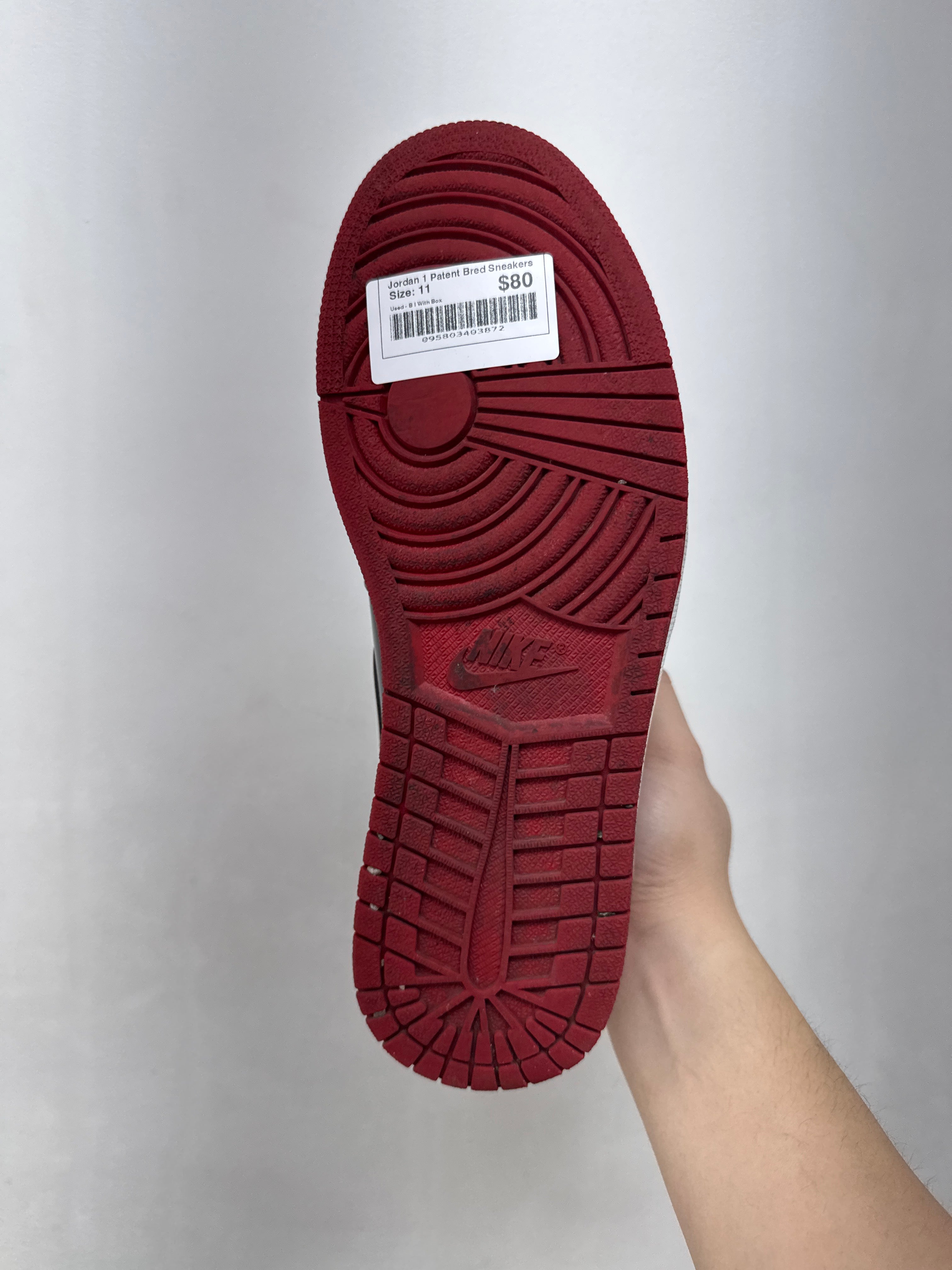 Jordan 1 Patent Bred Sneakers