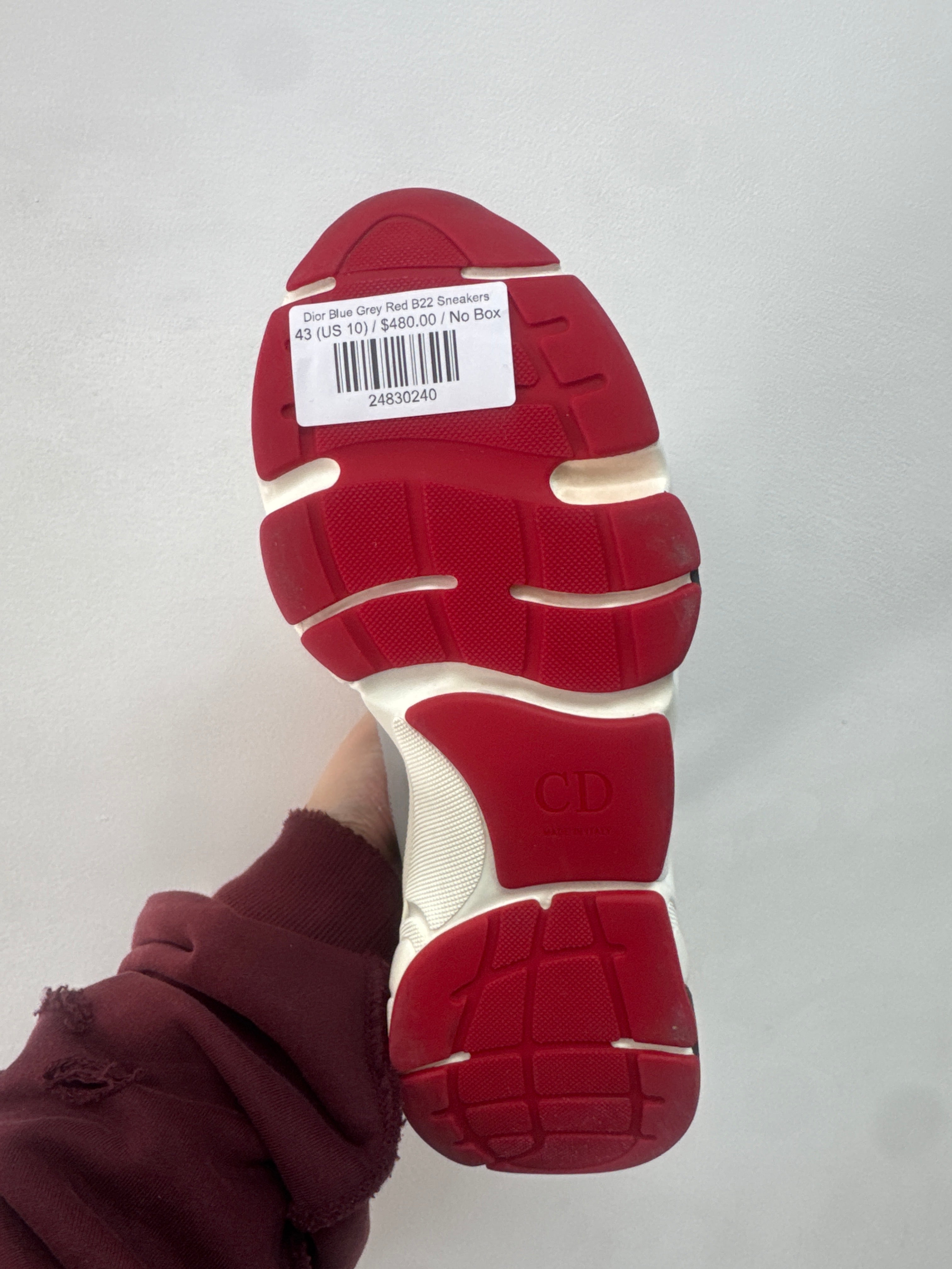 Dior Blue Grey Red B22 Sneakers