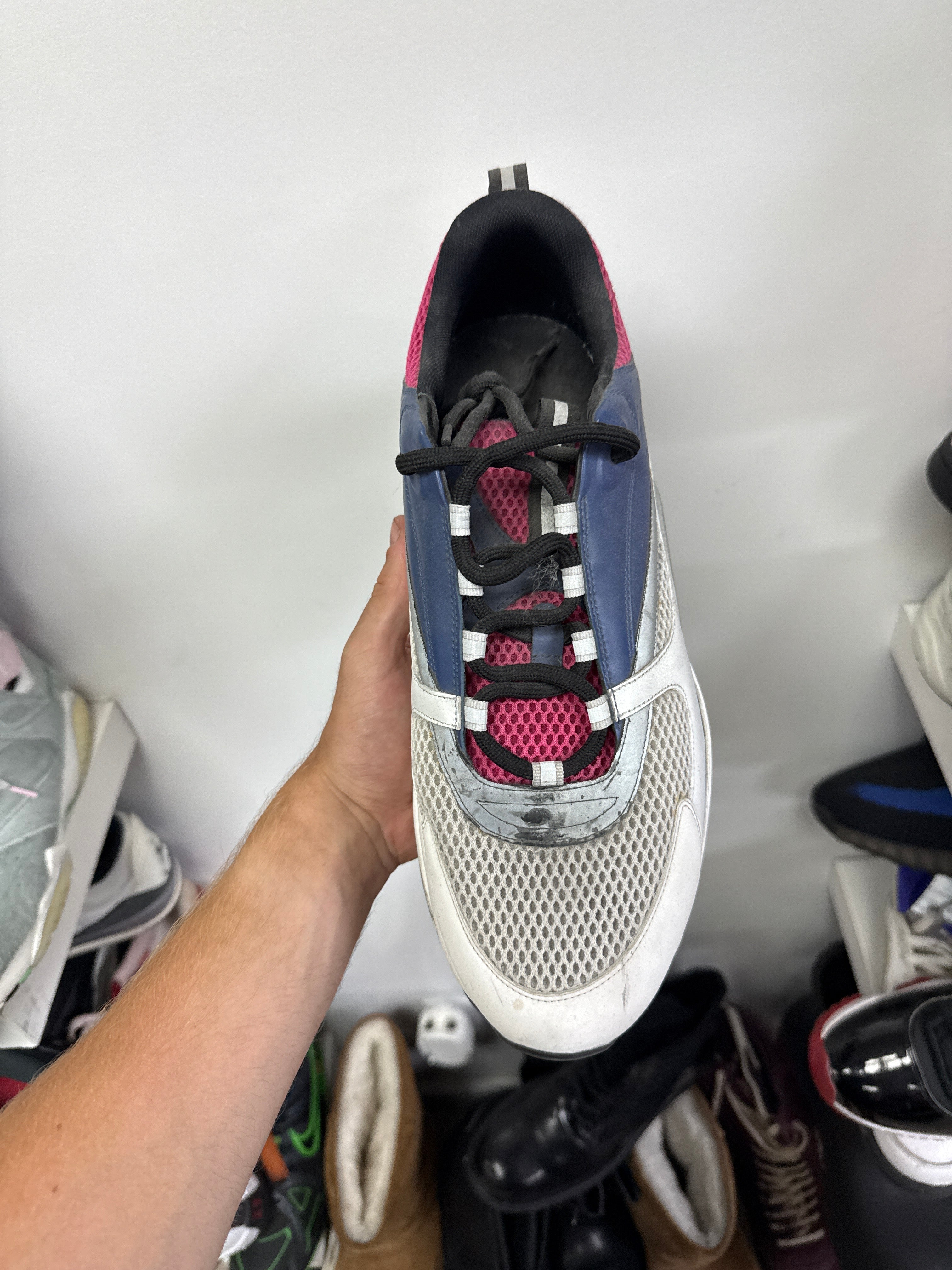 Dior B22 Homme Navy Pink Used 47 (US 14) With Box
