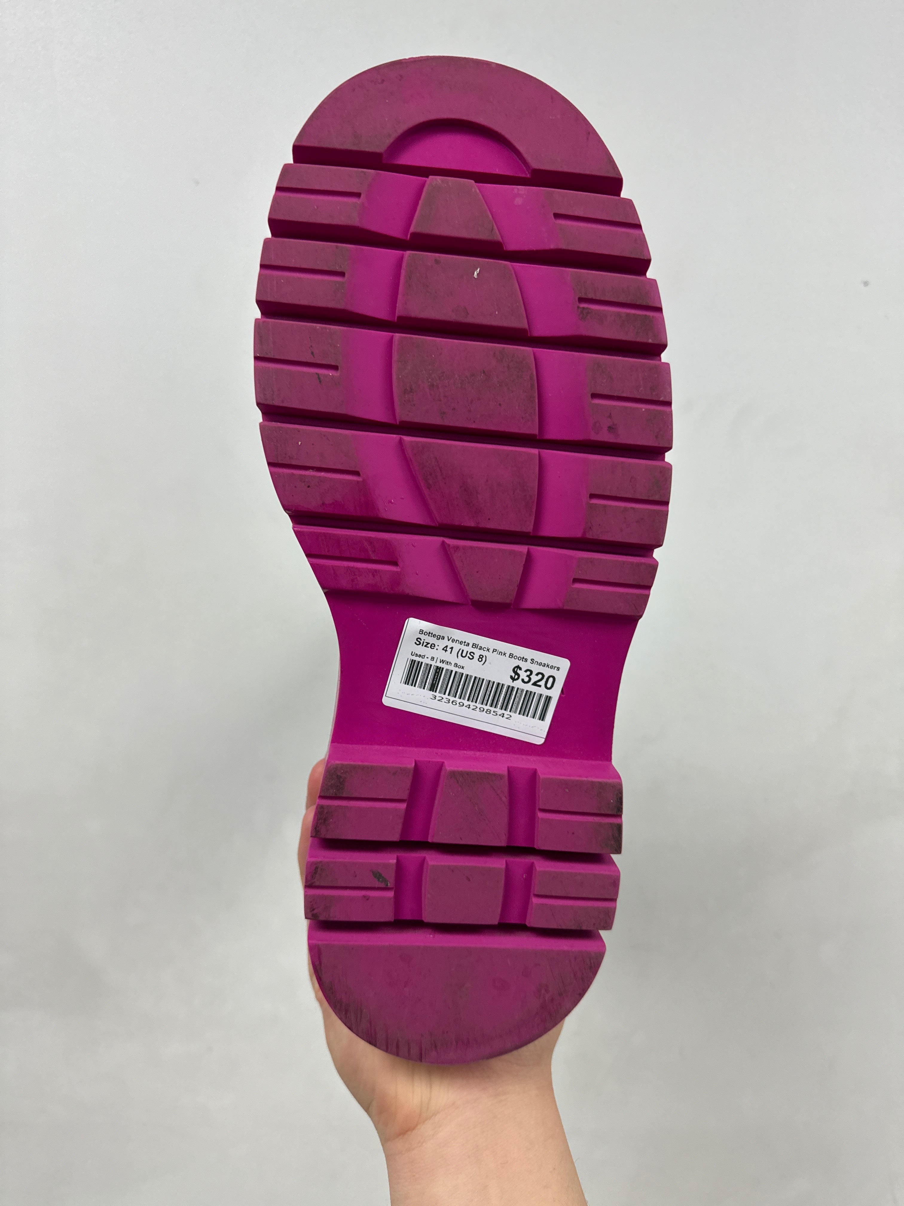 Bottega Veneta Black Pink Boots Sneakers