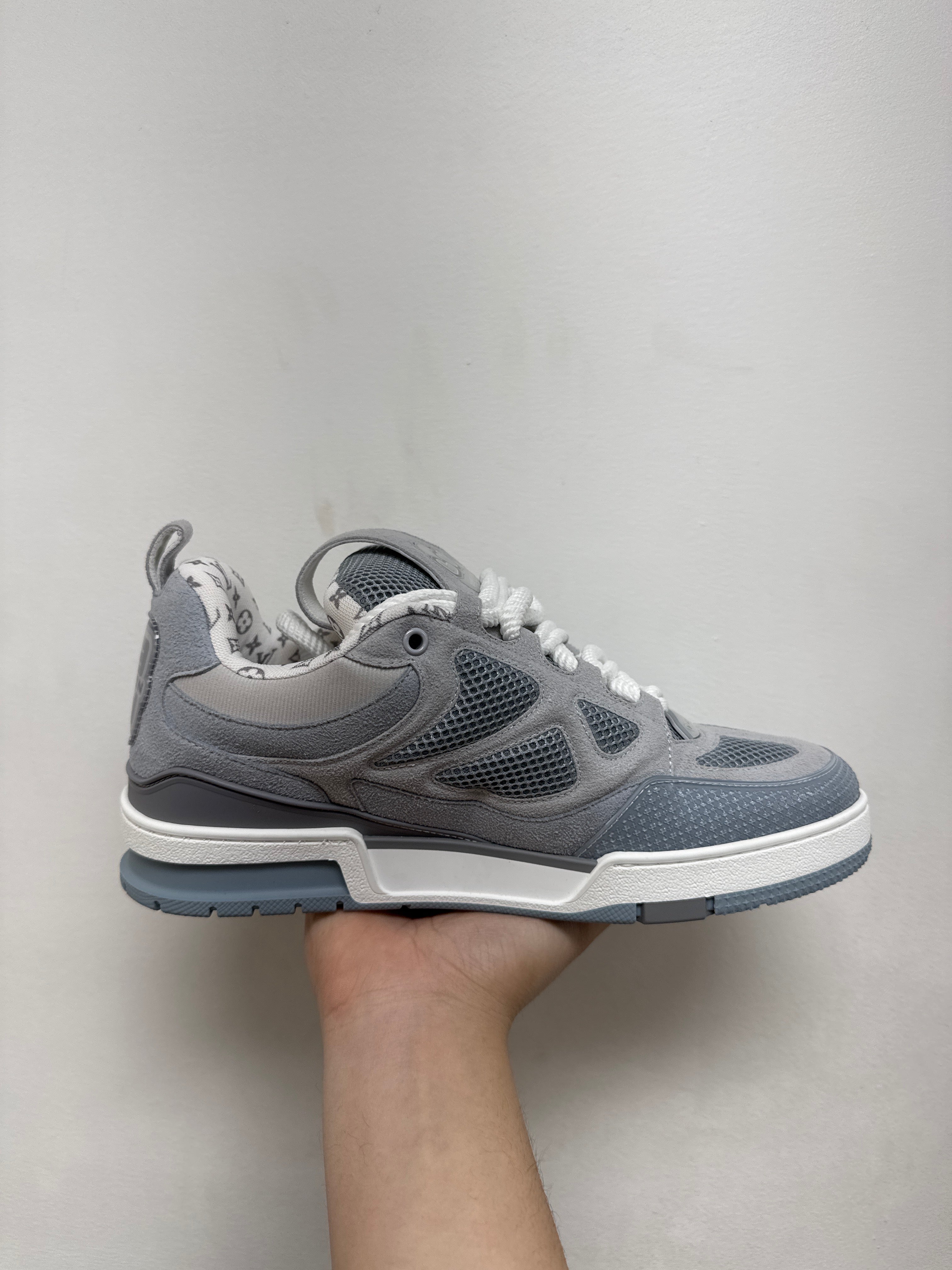 Louis Vuitton Grey Blue Skate Sneakers