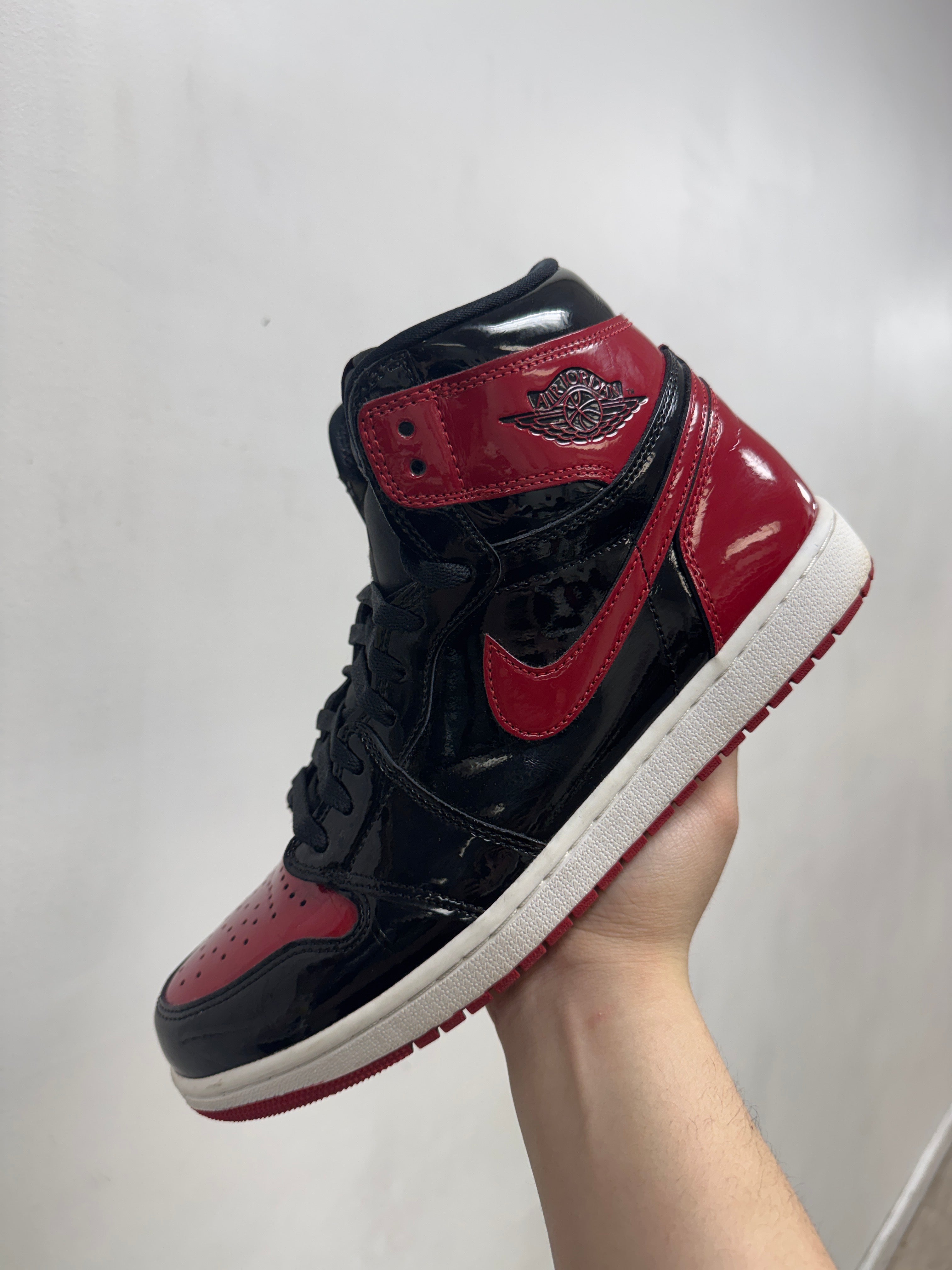 Nike Jordan 1 Patent Bred Sneakers