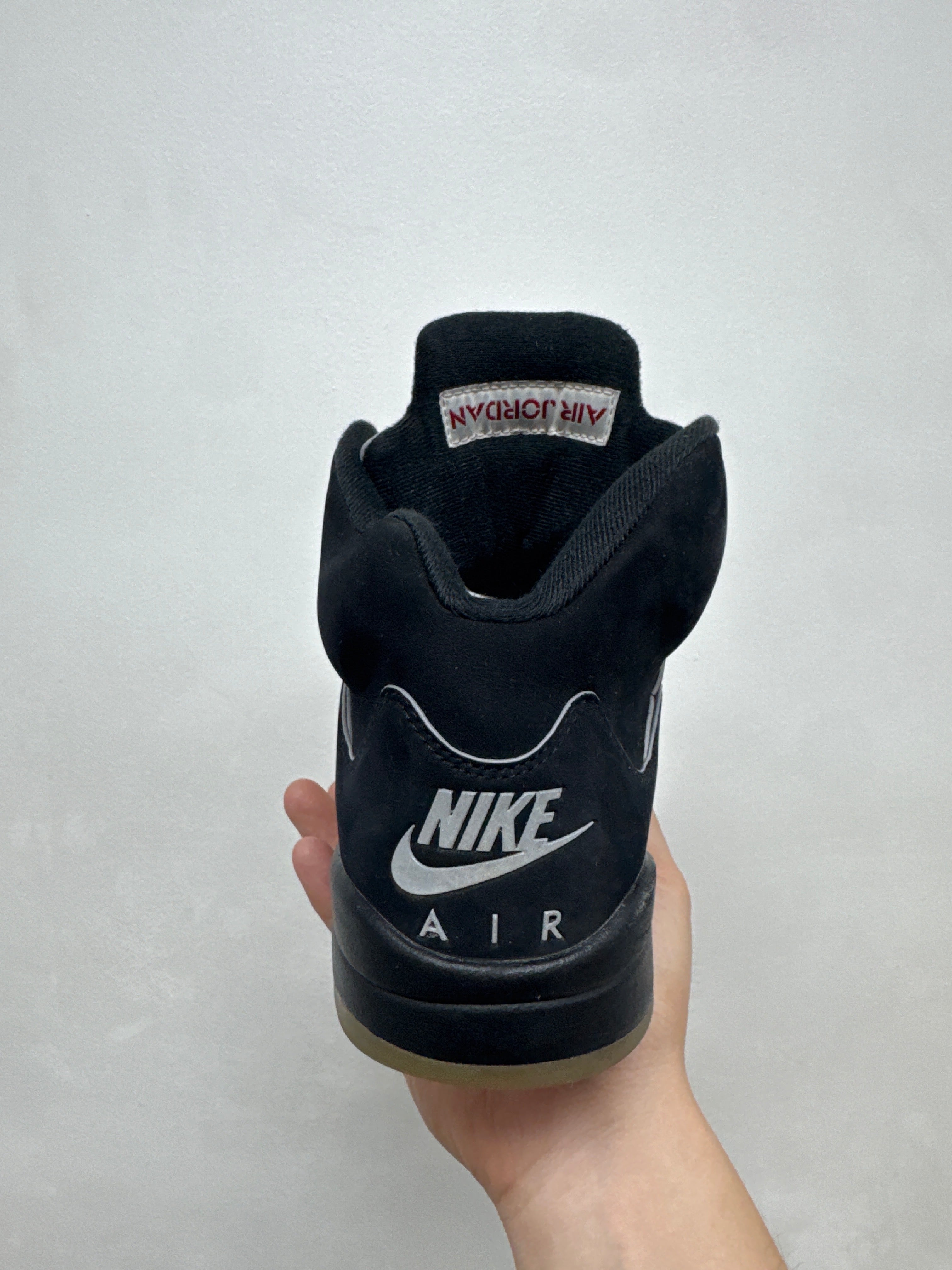 Jordan 5 Black Metallic Sneakers