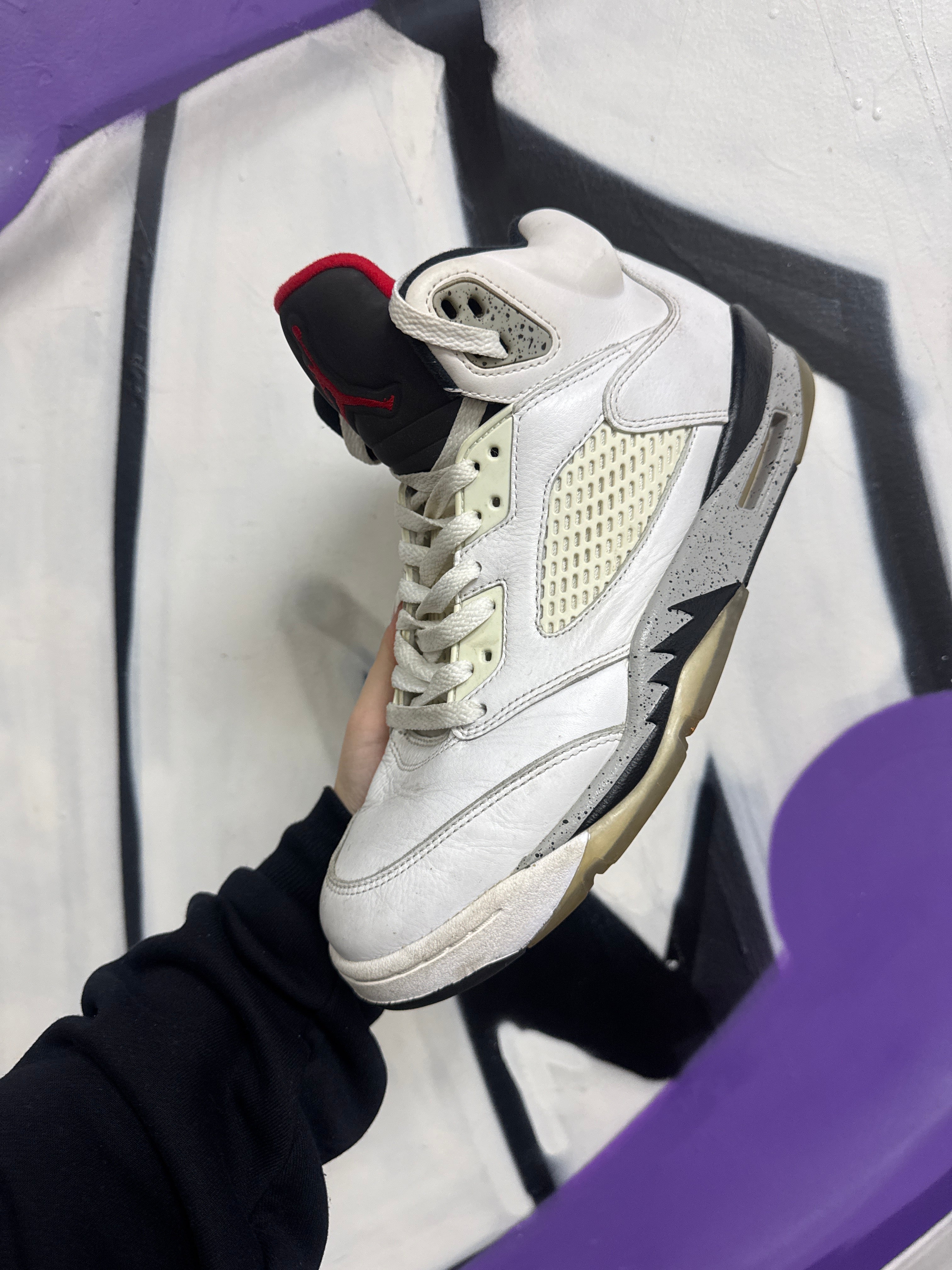 Jordan 5 White Cement Sneakers