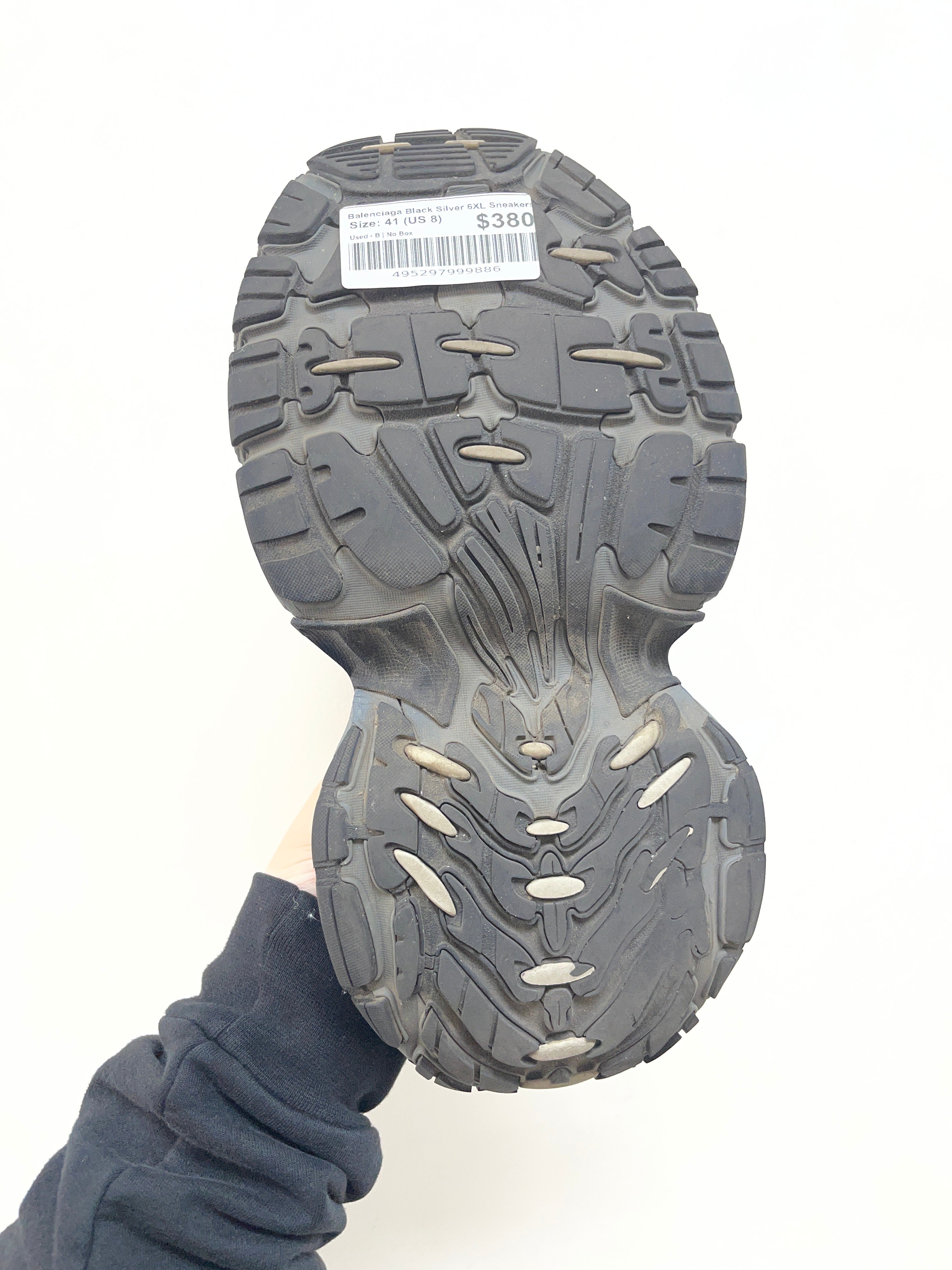 Balenciaga Black Silver 6XL Sneakers