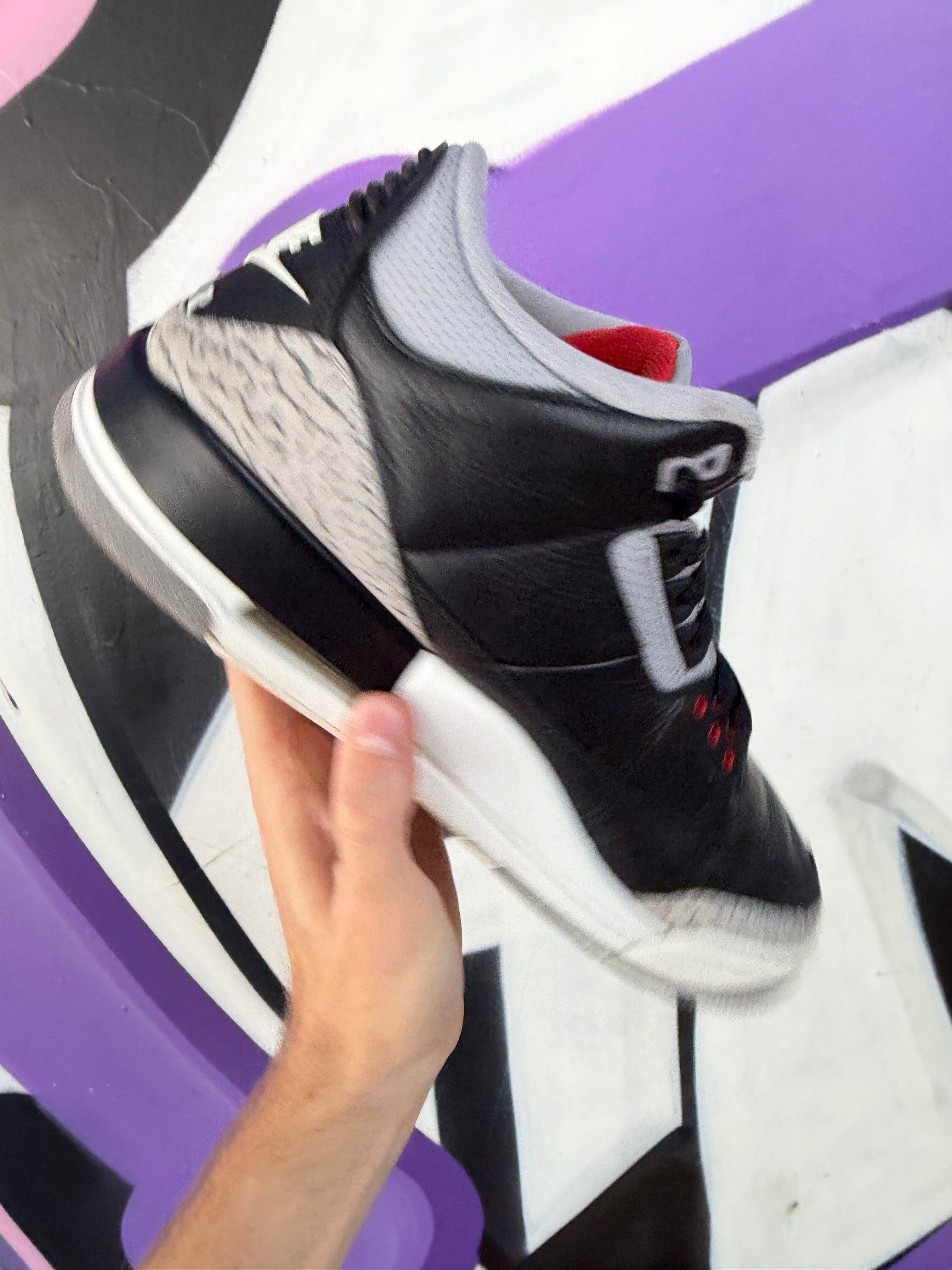 Jordan 3 Black Cement Sneakers