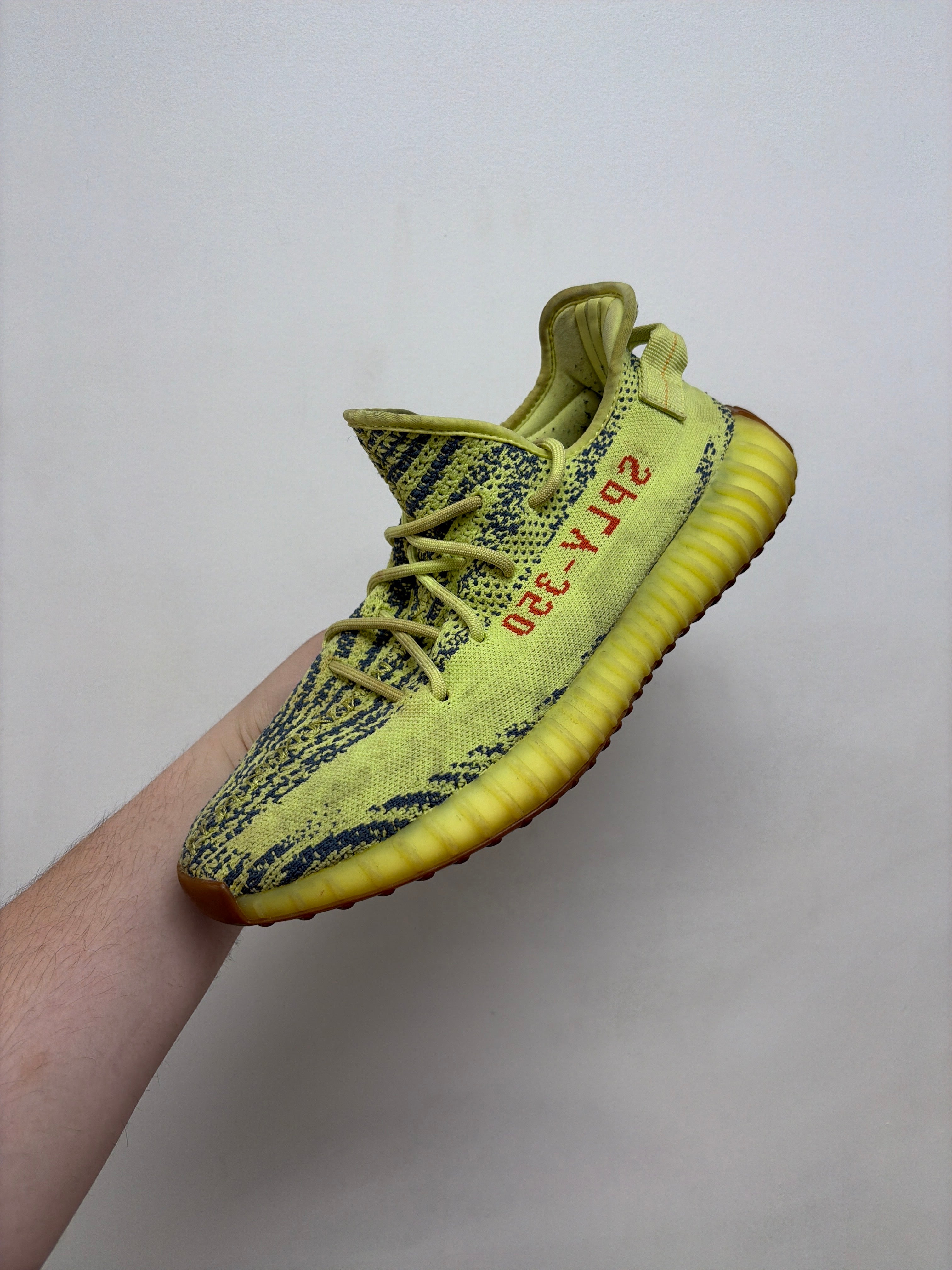 YZY 350 Semi Frozen Yellow Sneakers
