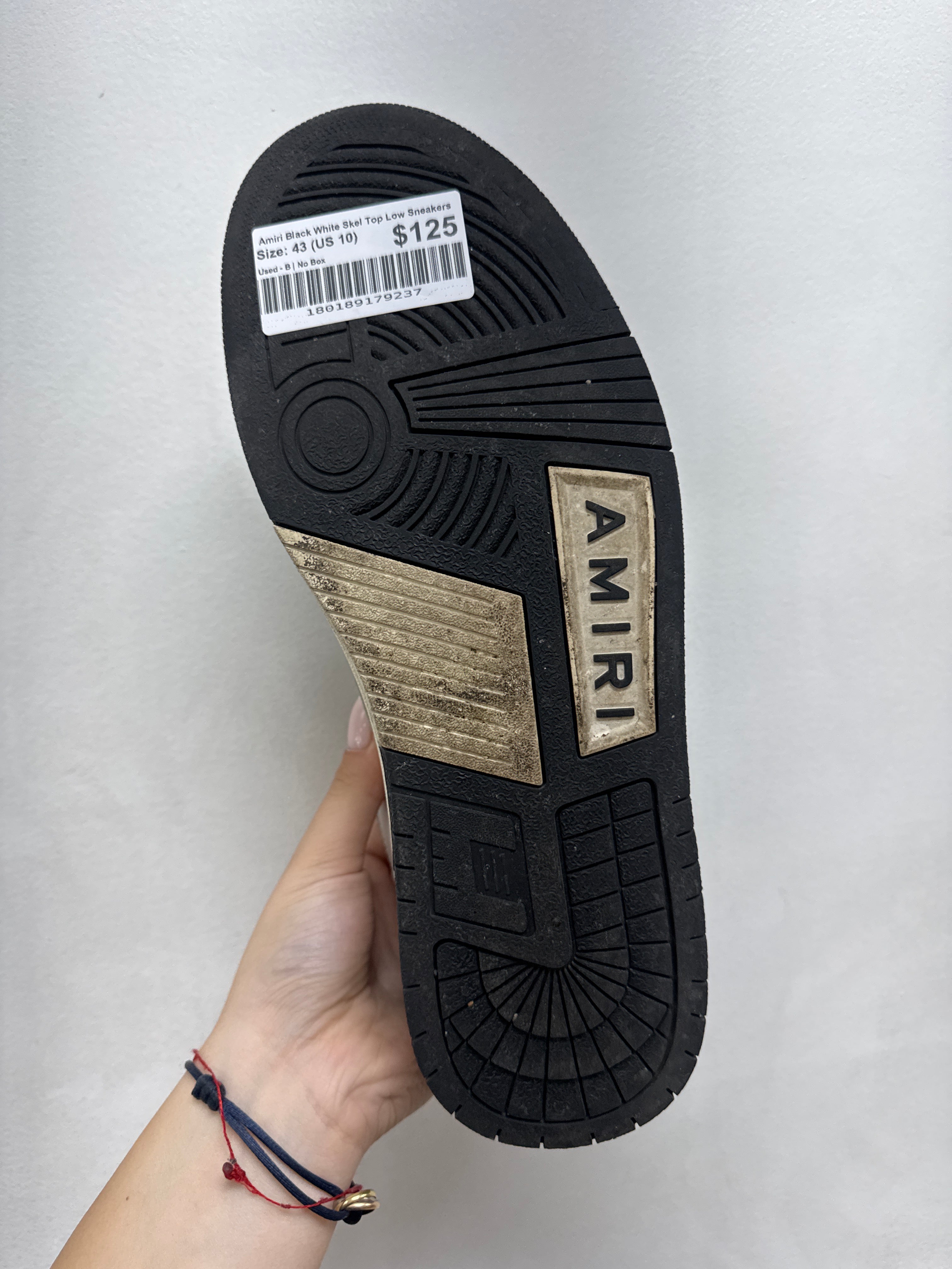 Amiri Black White Skel Top Low Sneakers