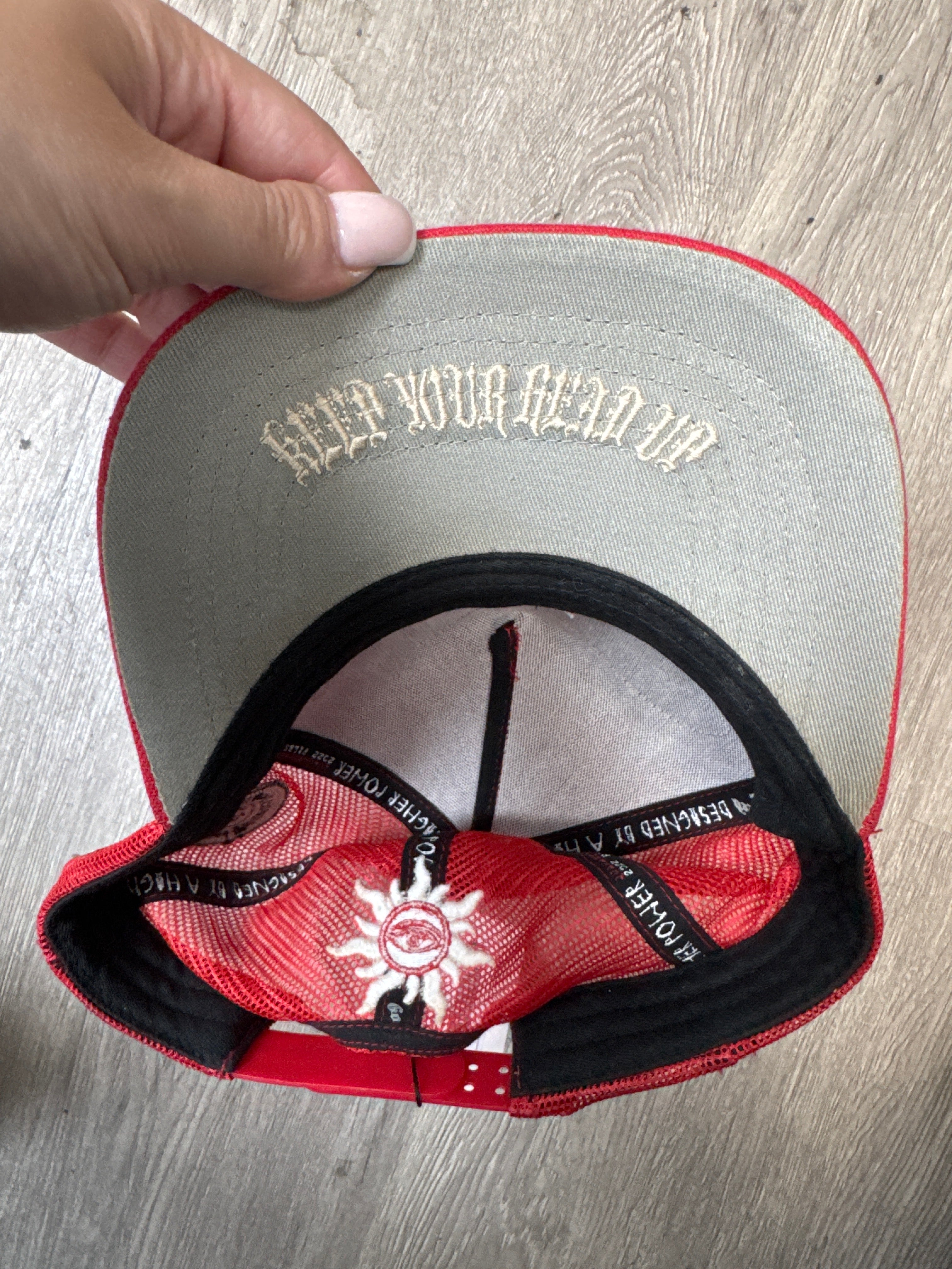 Godspeed Red Patchwork Hat