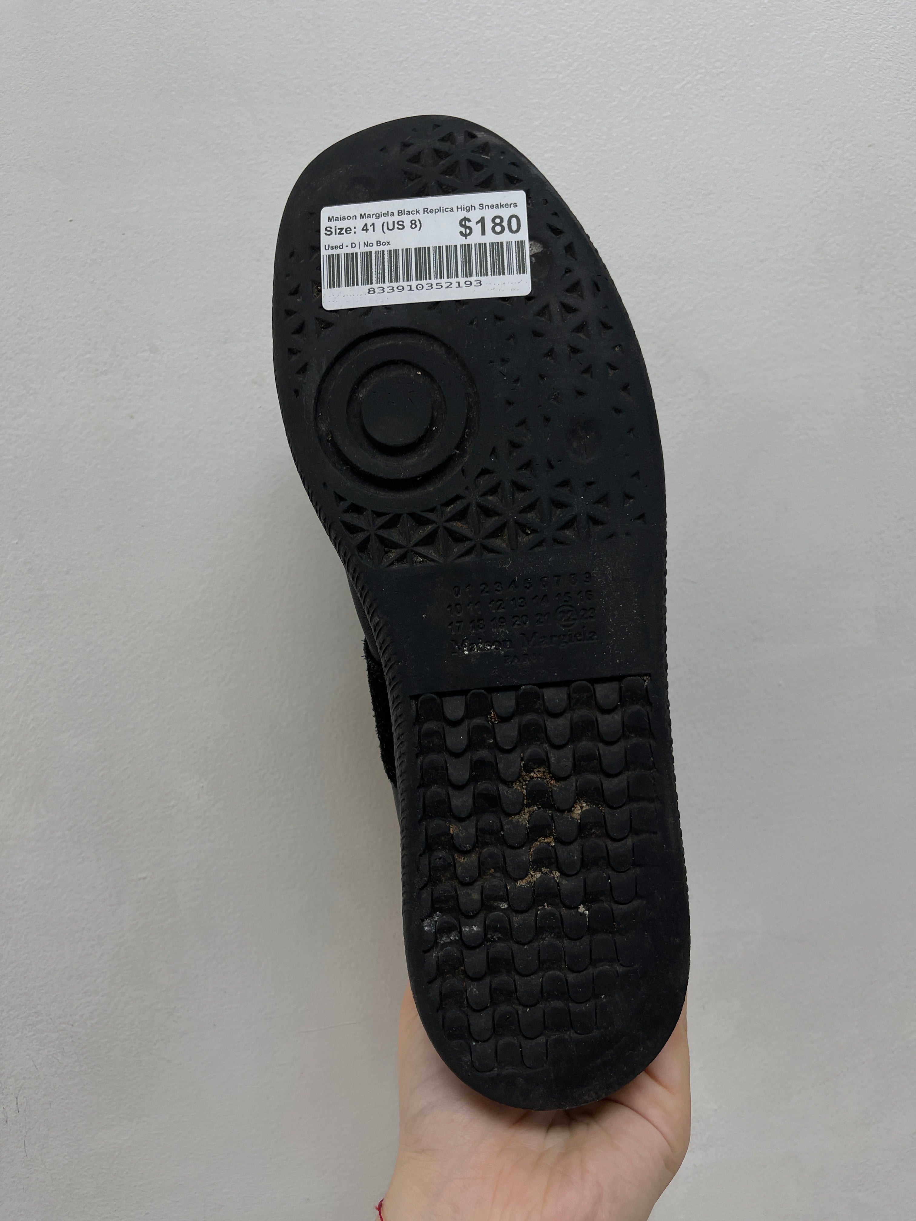 Maison Margiela Black Replica High Sneakers
