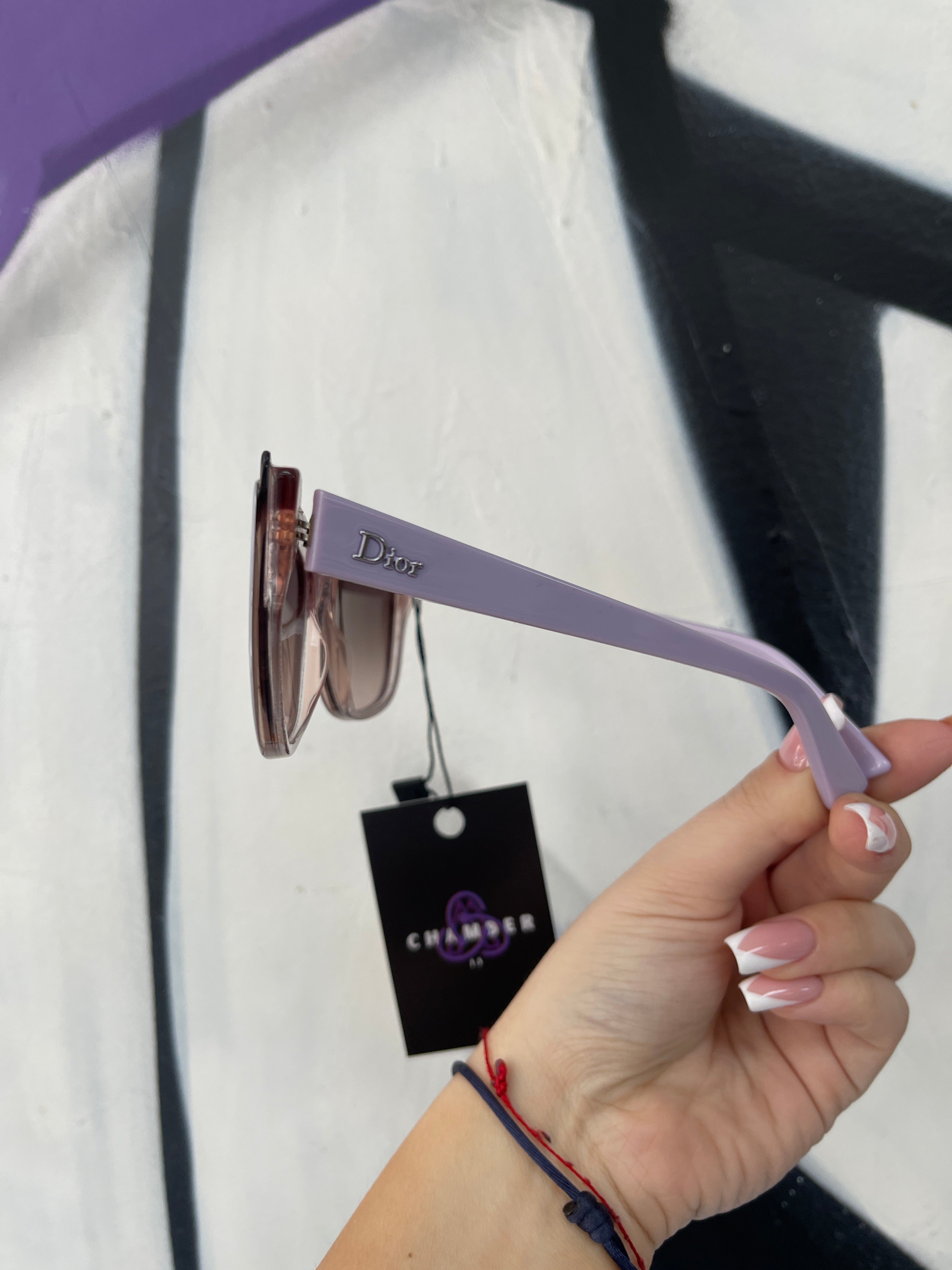 Dior Purple Glitter Sunglasses