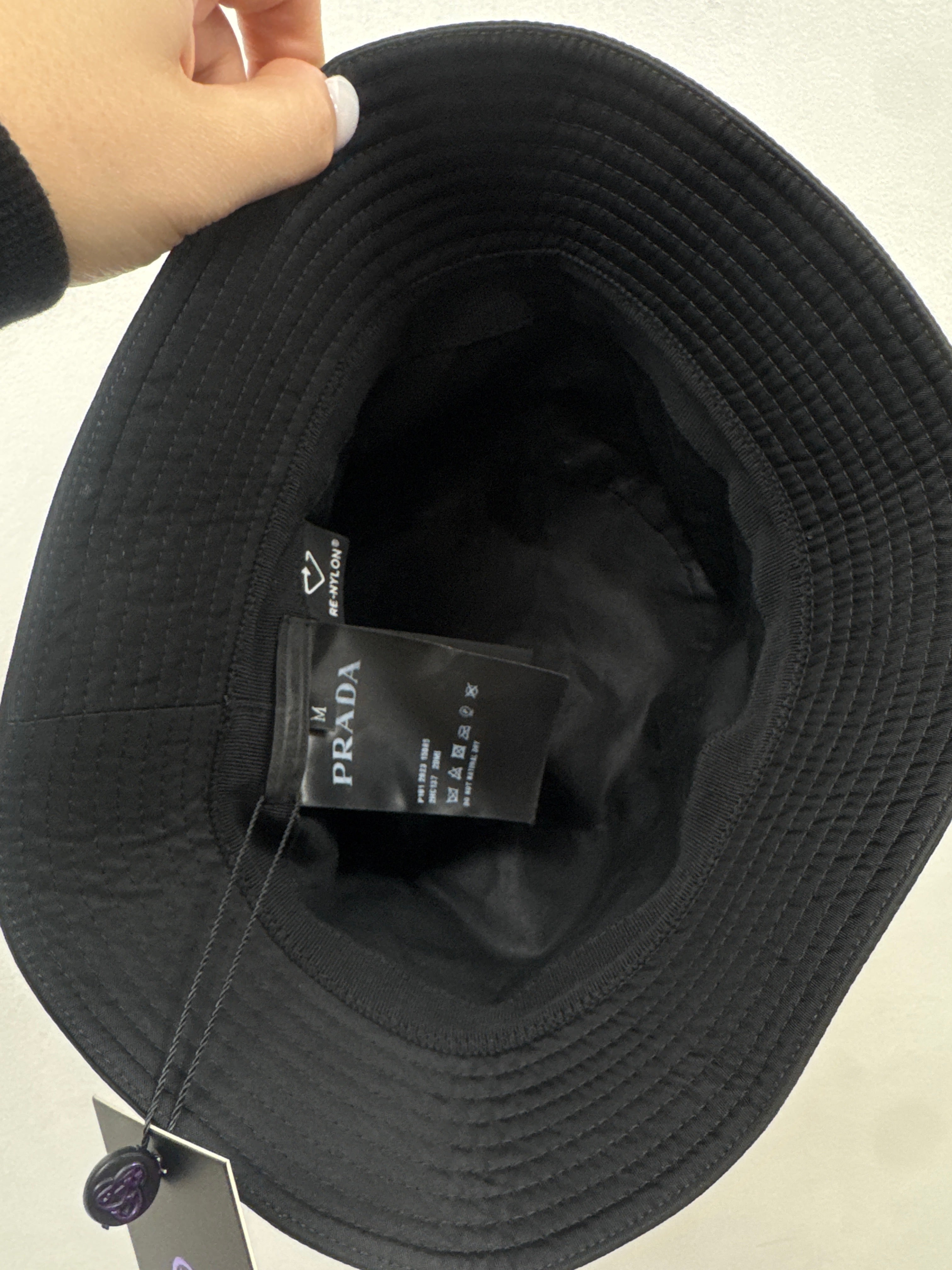Prada Black Re-Nylon Bucket Hat