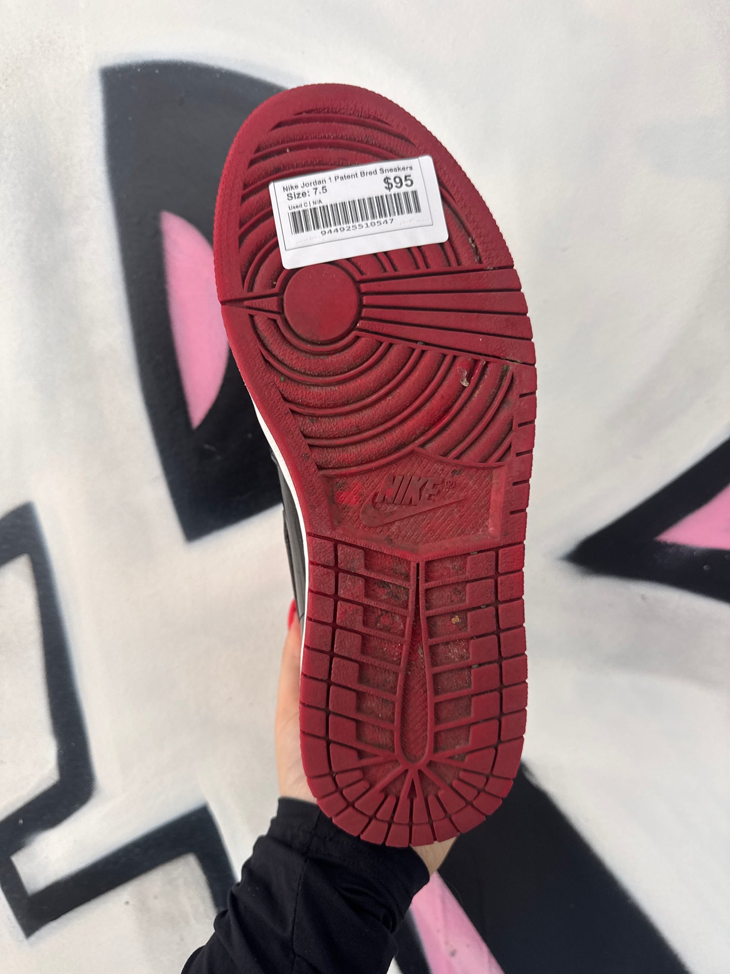 Nike Jordan 1 Patent Bred Sneakers