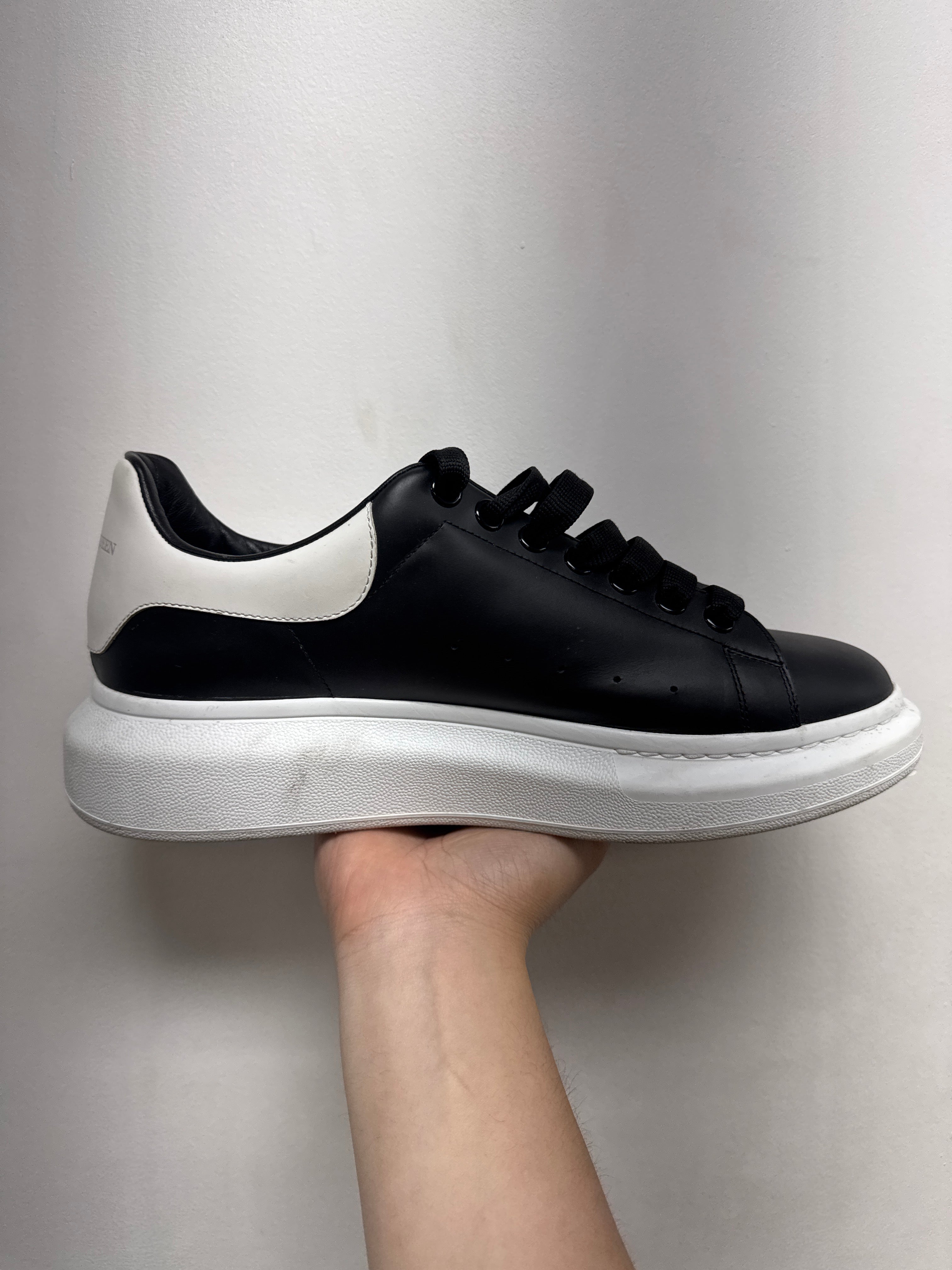 Alexander Mcqueen Black White Oversized Sneakers