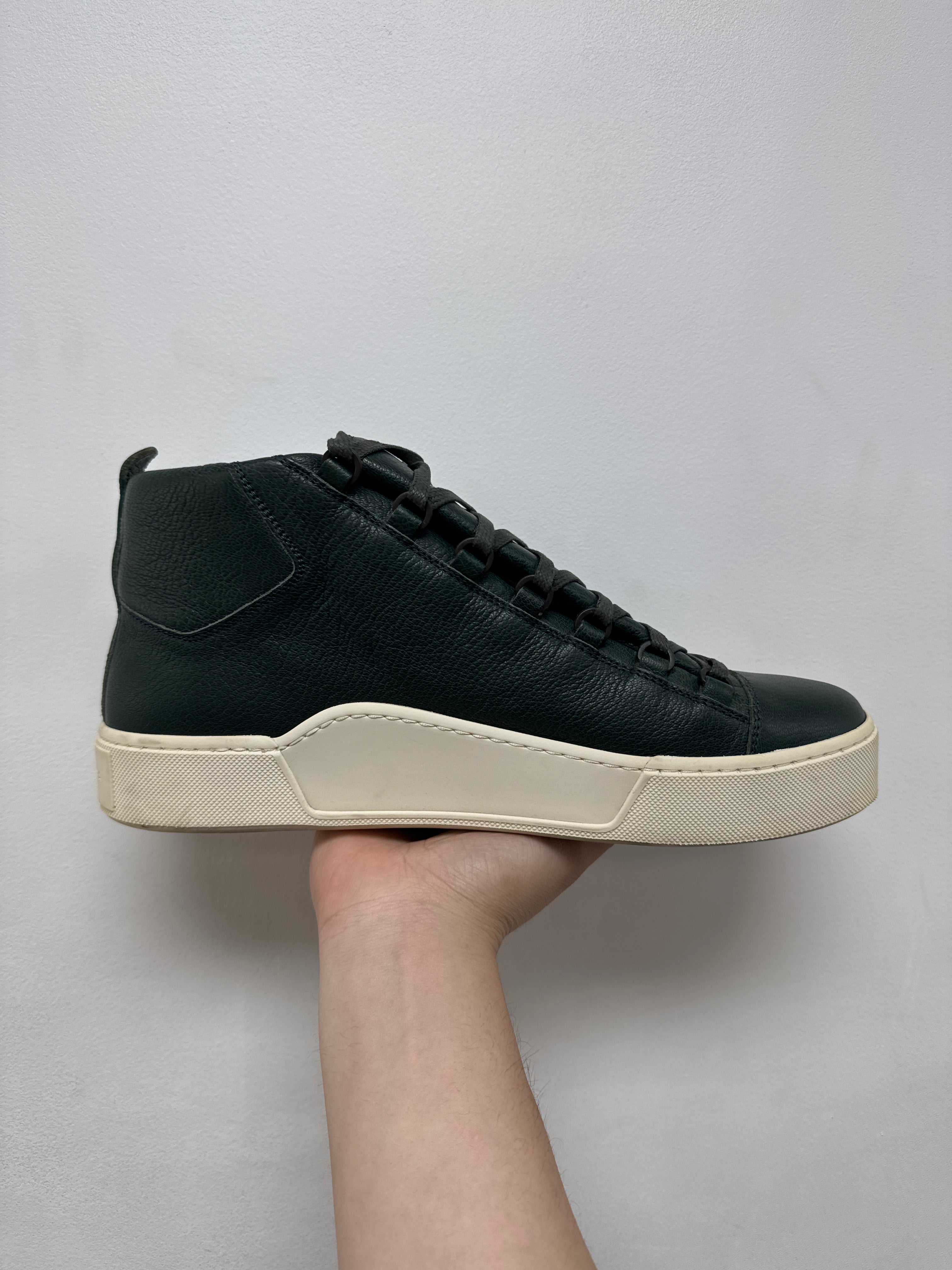 Balenciaga Dark Green Arena Sneakers