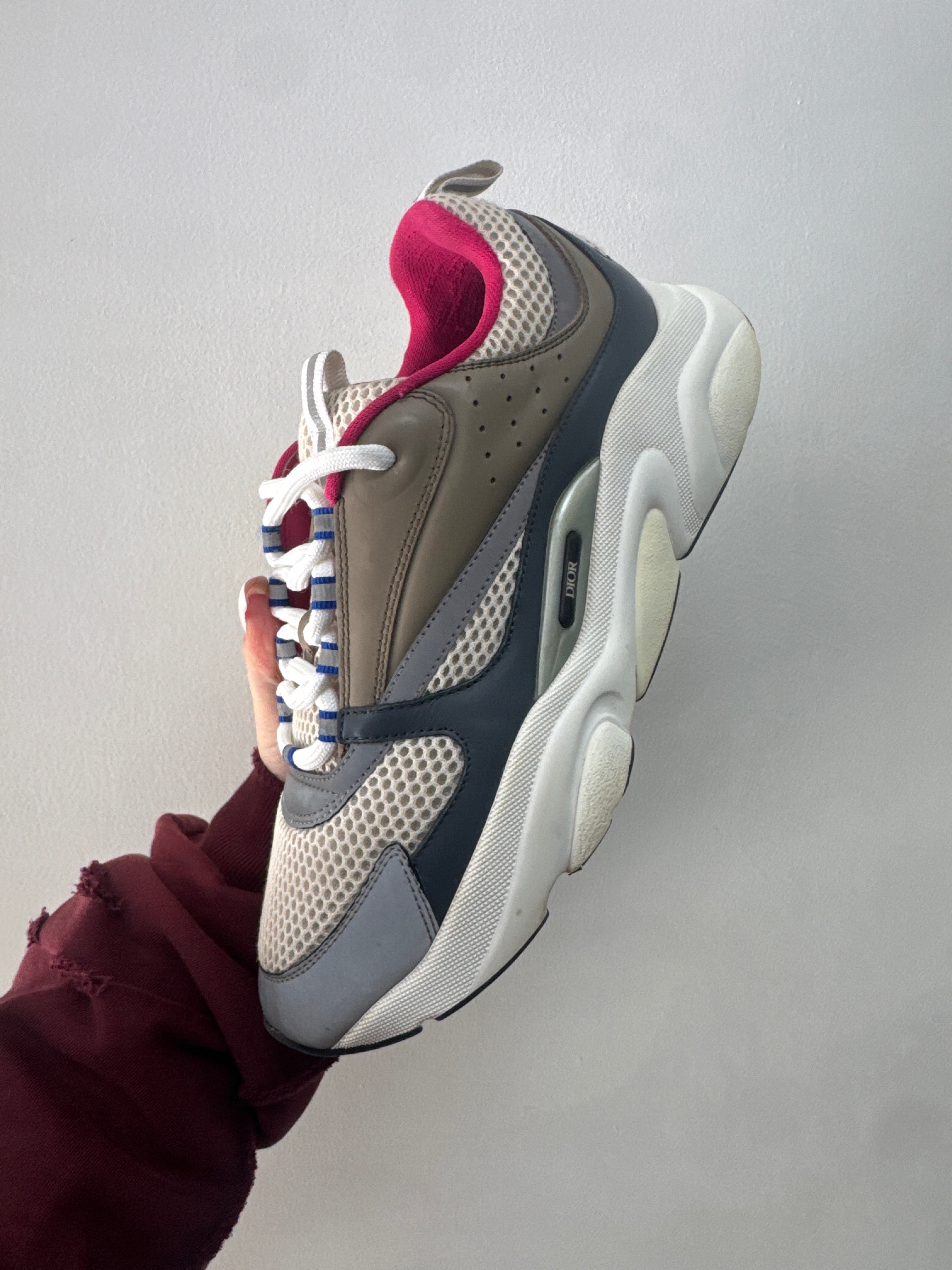 Dior B22 Beige Pink Sneakers