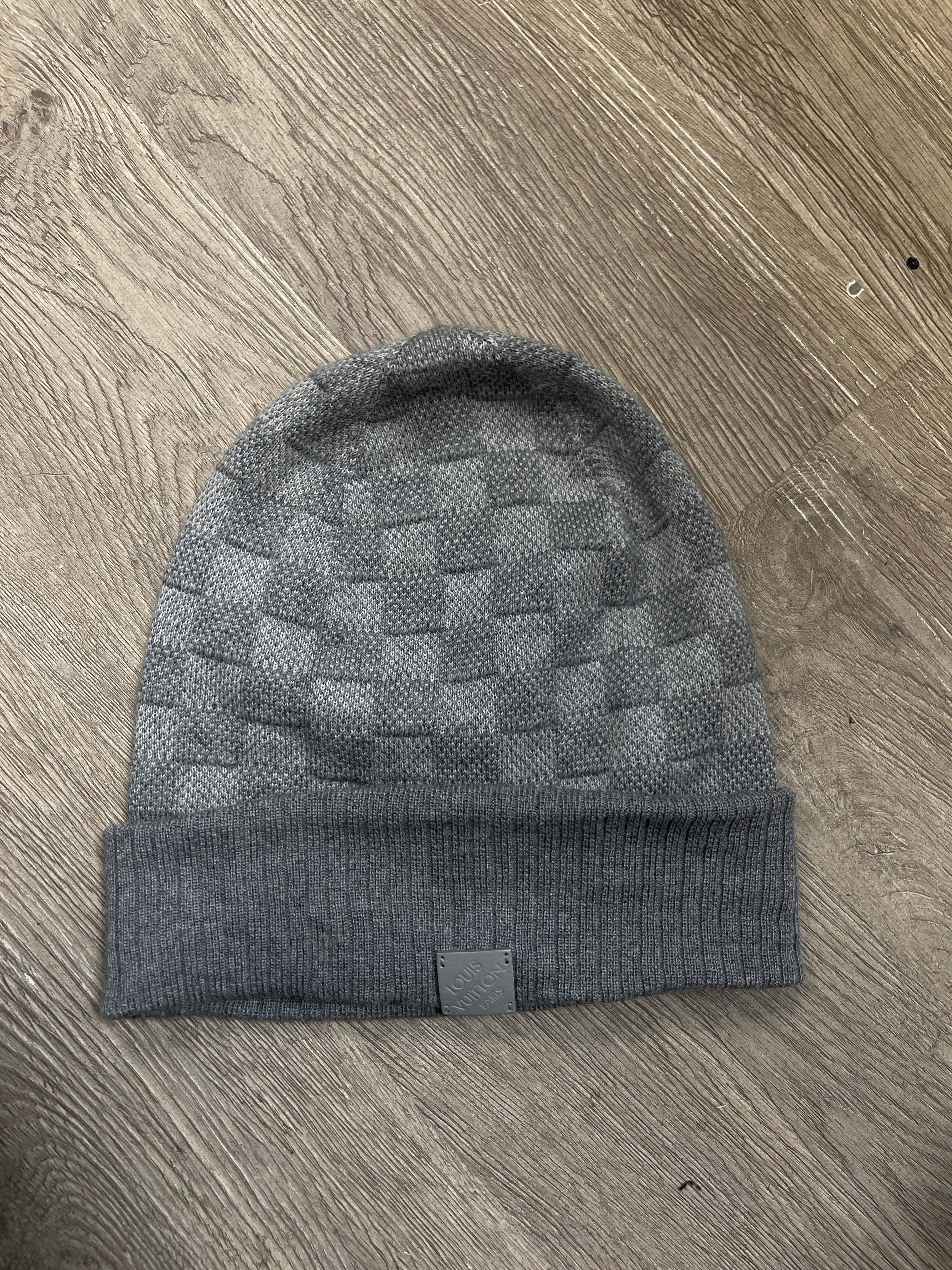 Louis Vuitton Grey Damier Beanie