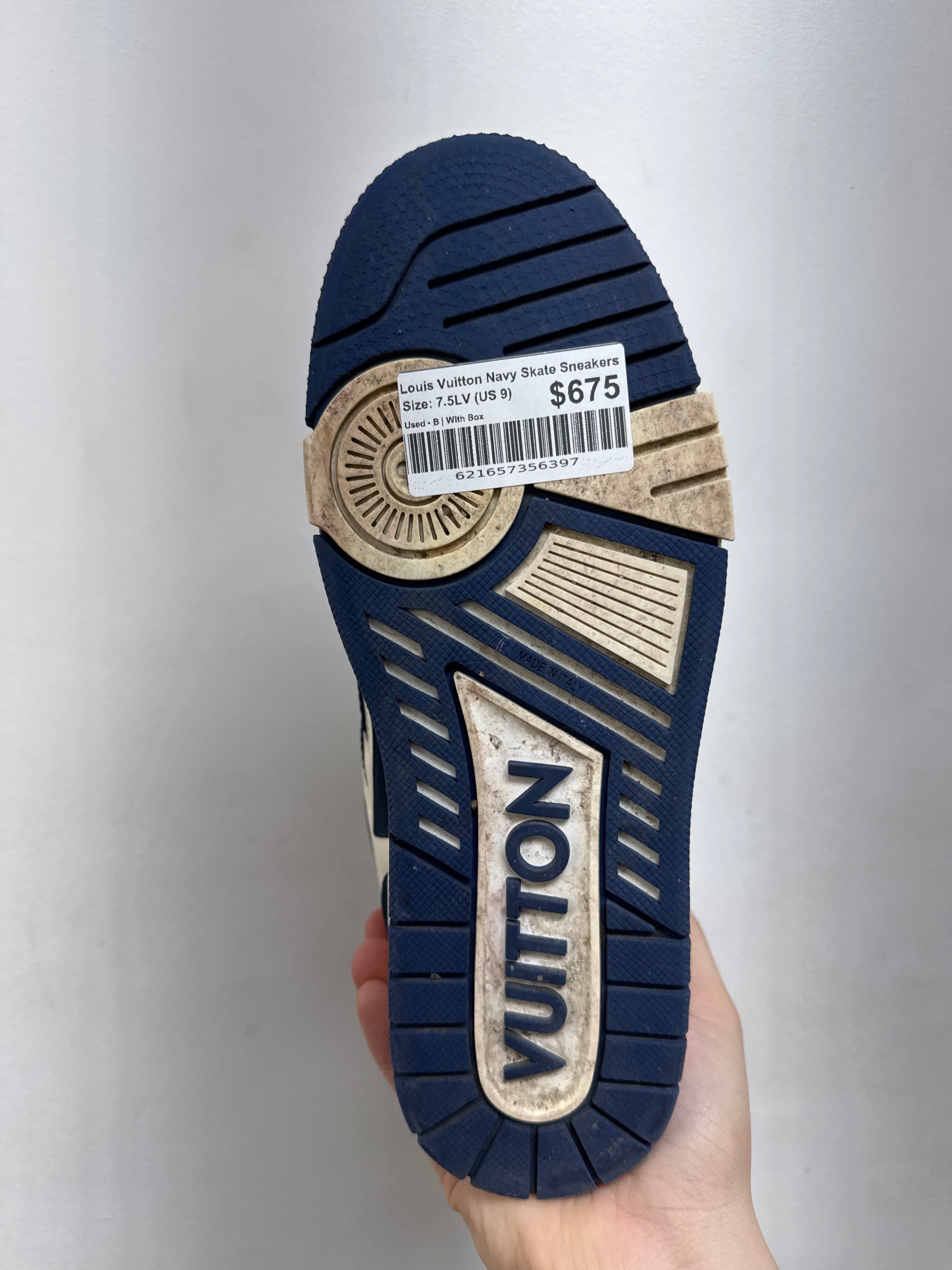 Louis Vuitton Navy Skate Sneakers