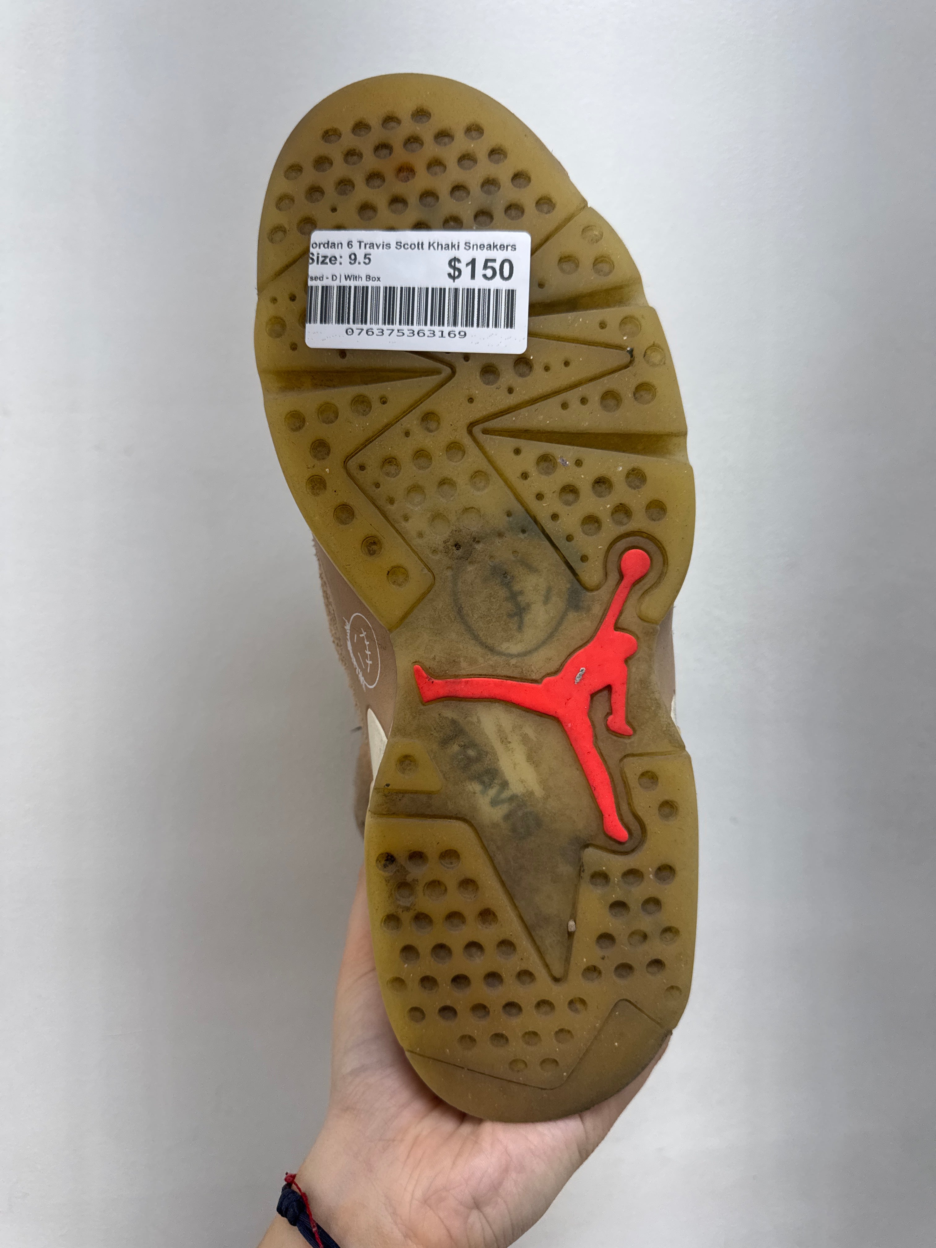 Jordan 6 Travis Scott Khaki Sneakers