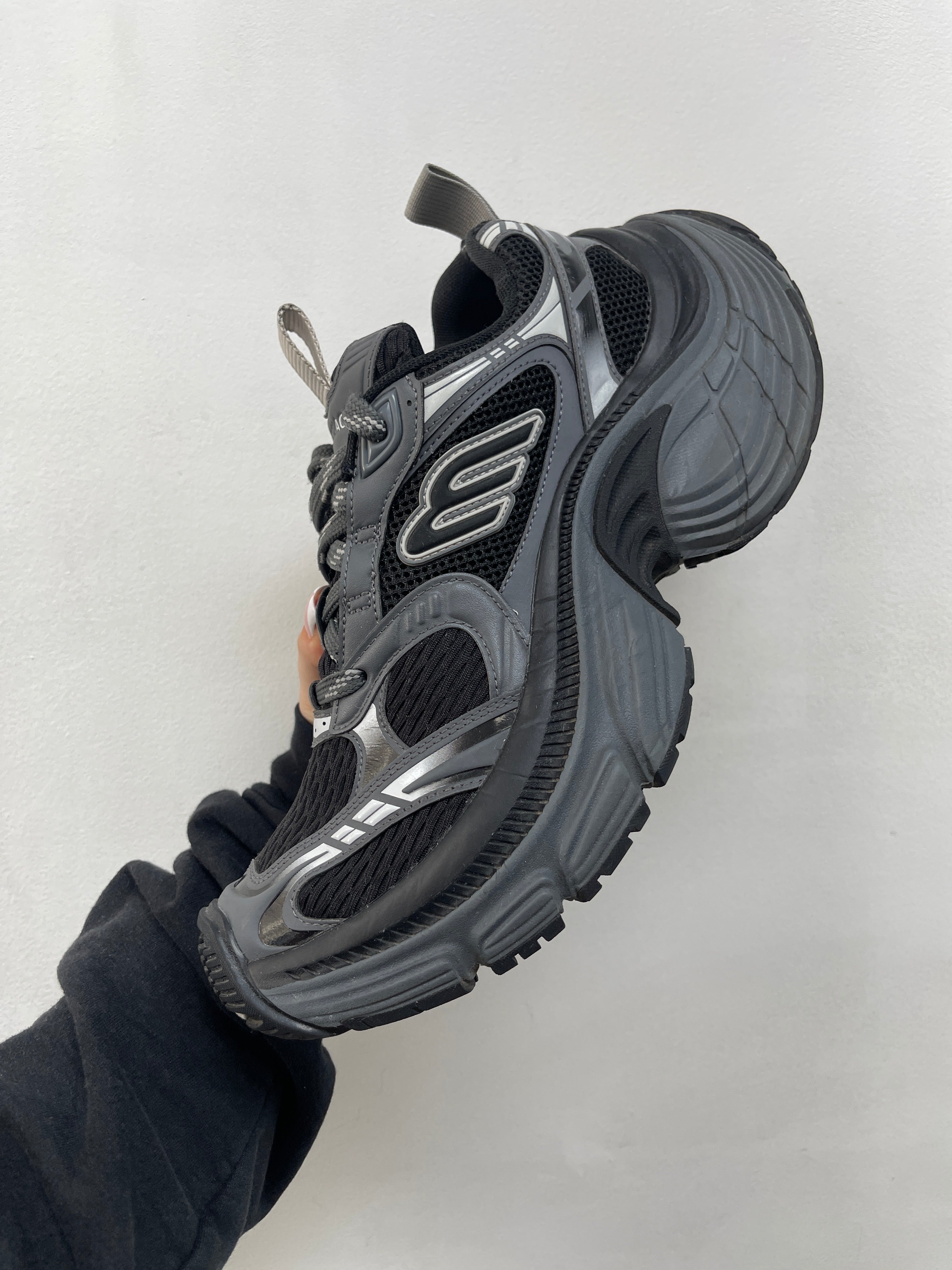 Balenciaga Black Silver 6XL Sneakers