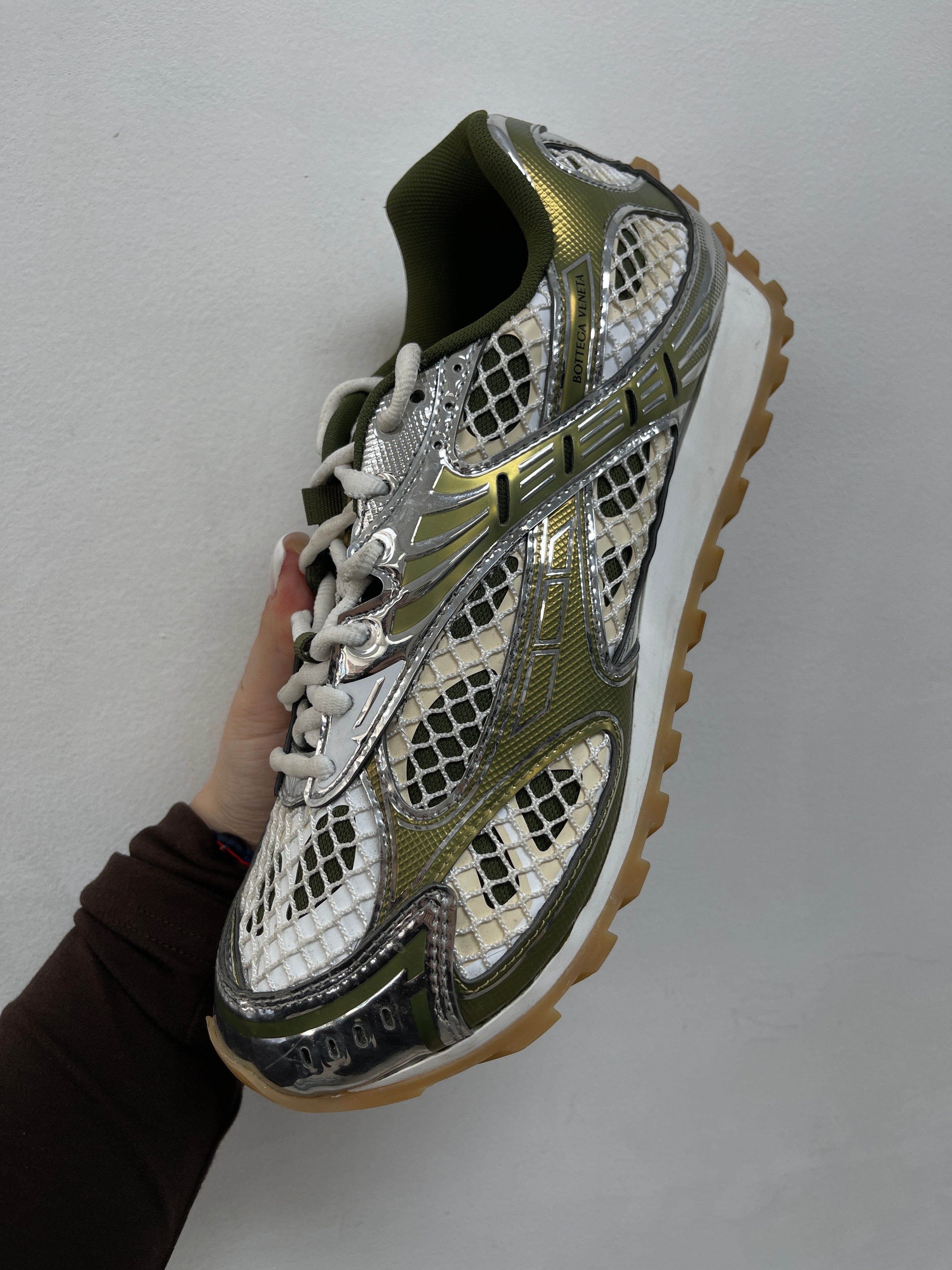 Bottega Veneta Mud Olive Orbit Sneakers