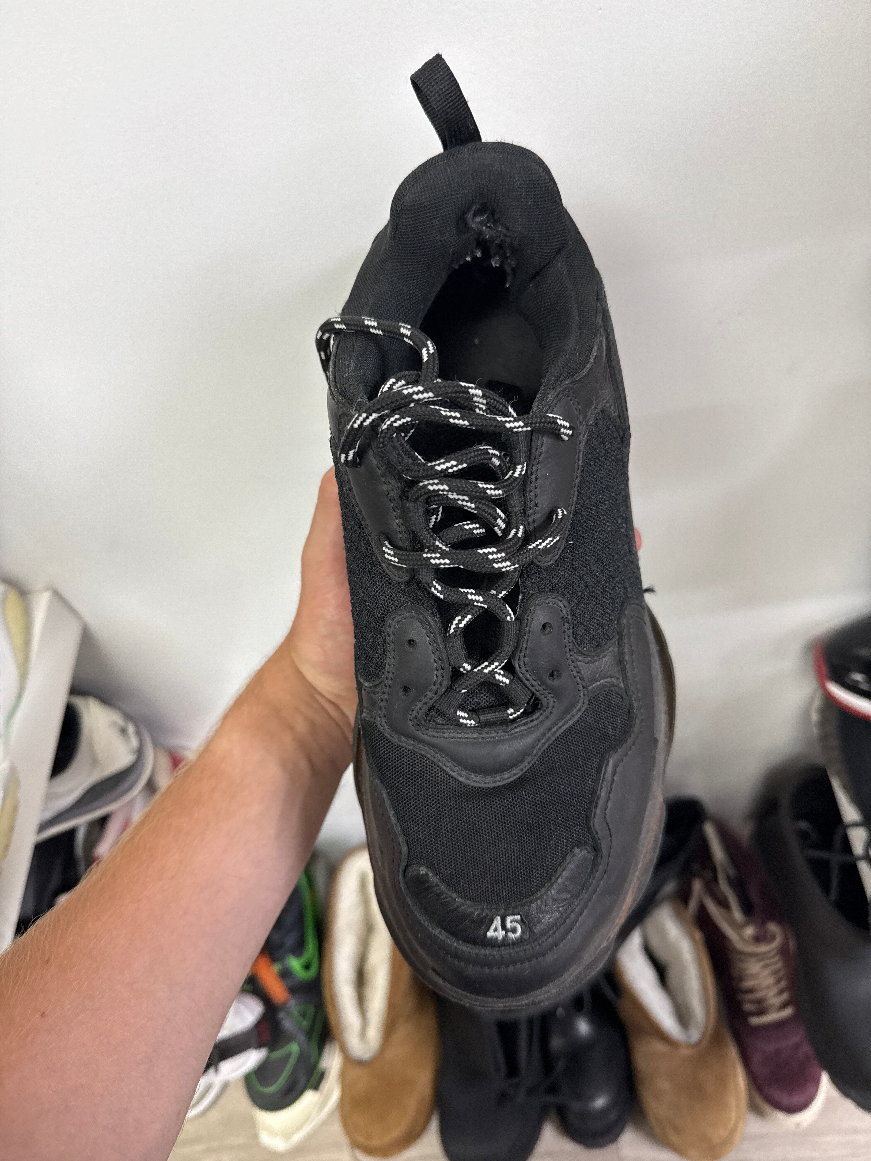 Balenciaga Black Triple S Sneakers