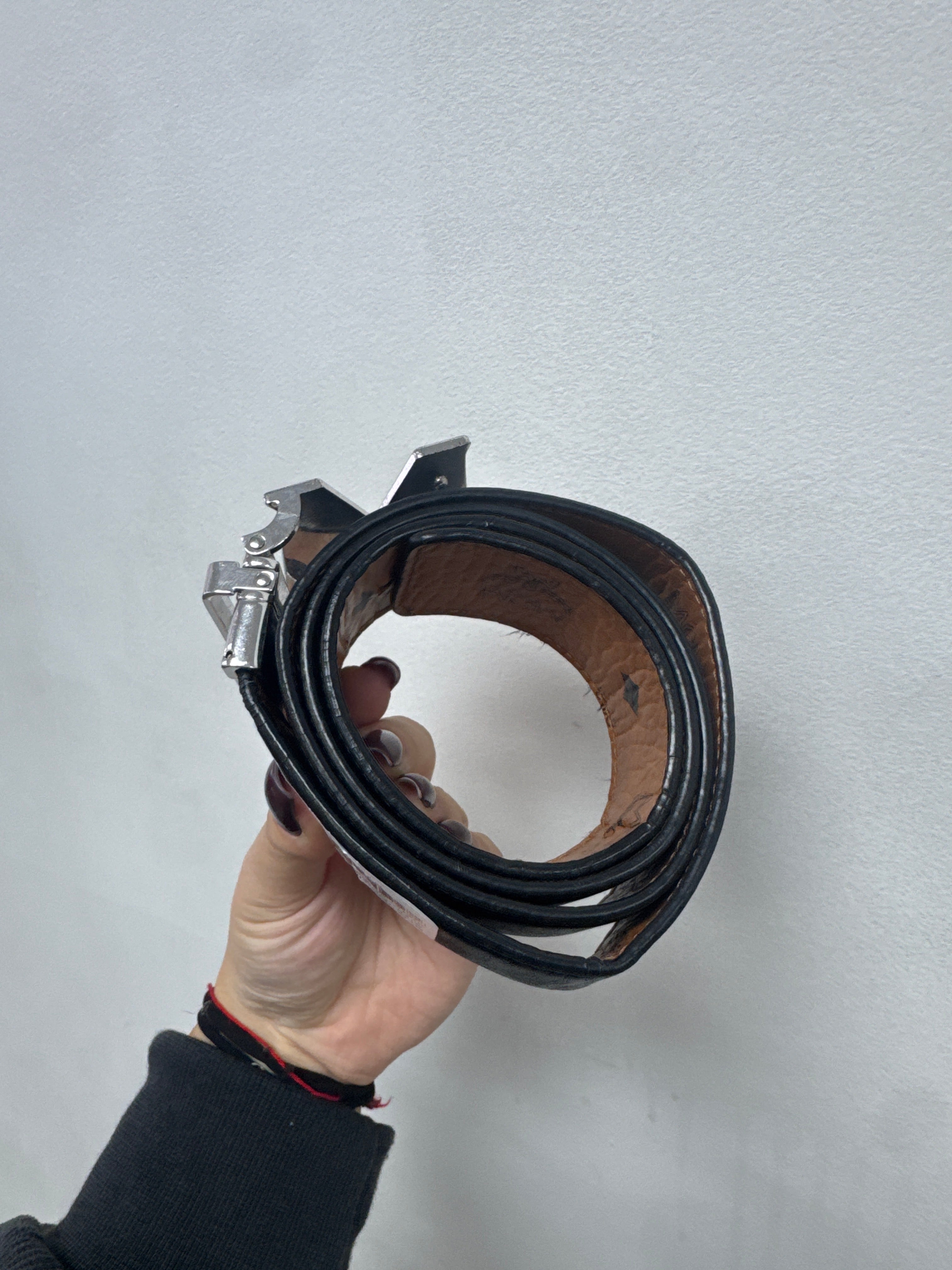 MCM Reversible Cognac Black Belt