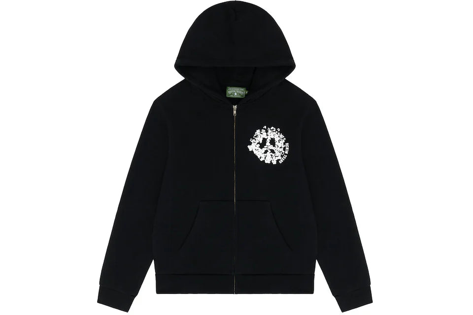 Denim Tears University Zip Up Black