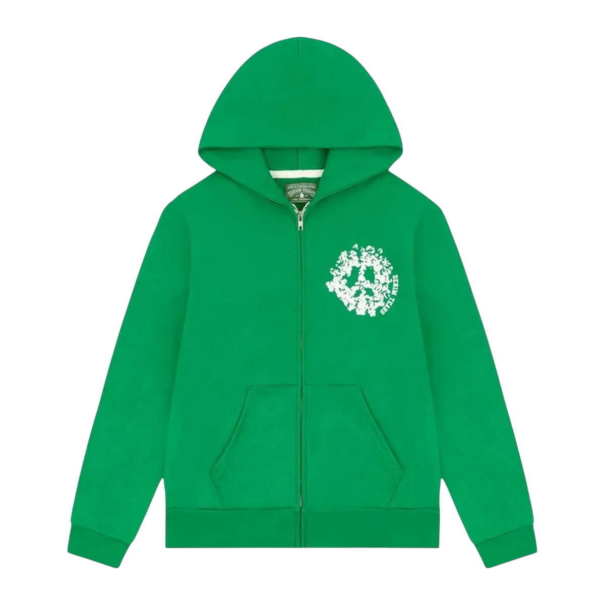 Denim Tears 'University' Green Zip Up Hoodie