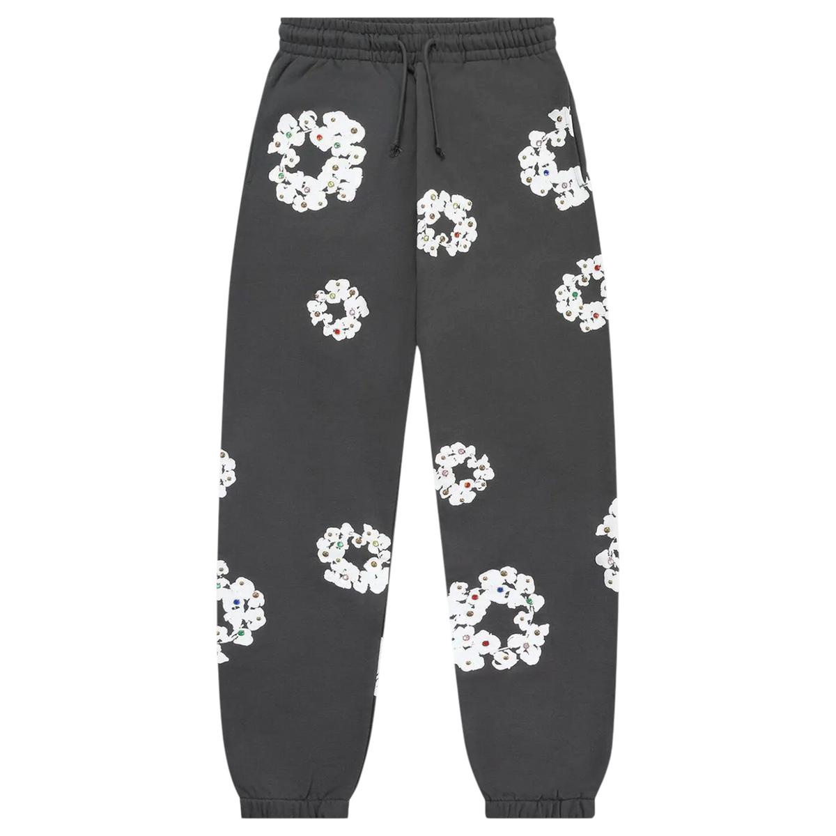Denim Tears 'Cotton Wreath' Dark Grey Rhinestone Sweats