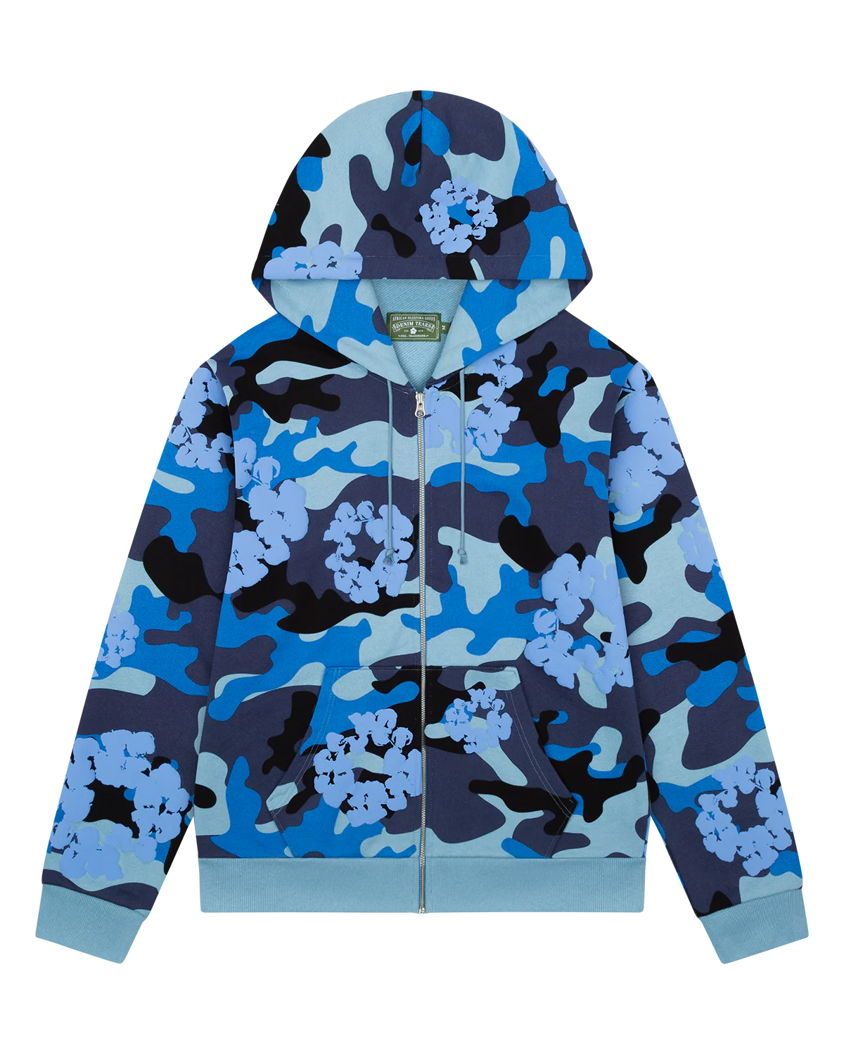 Denim Tears 'Camo Wreath' Blue Hoodie