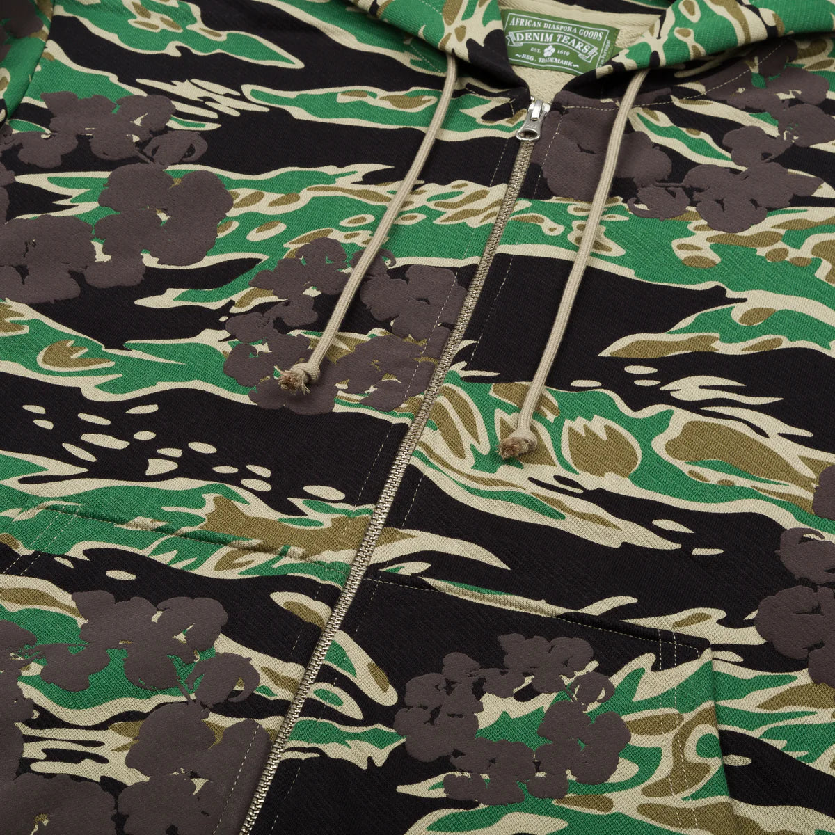 Denim Tears 'Camo Wreath' Green Hoodie