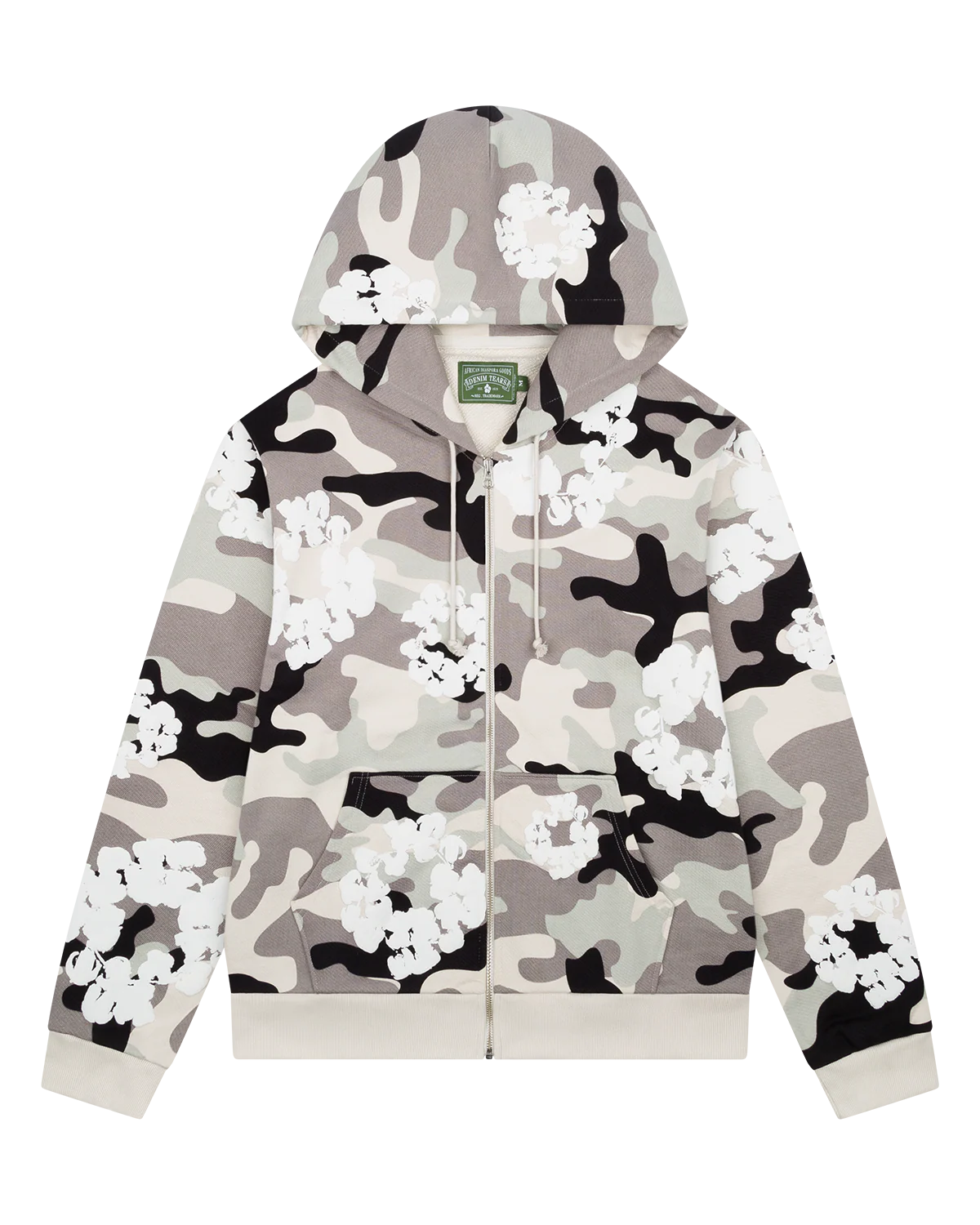 Denim Tears 'Camo Wreath' White Hoodie
