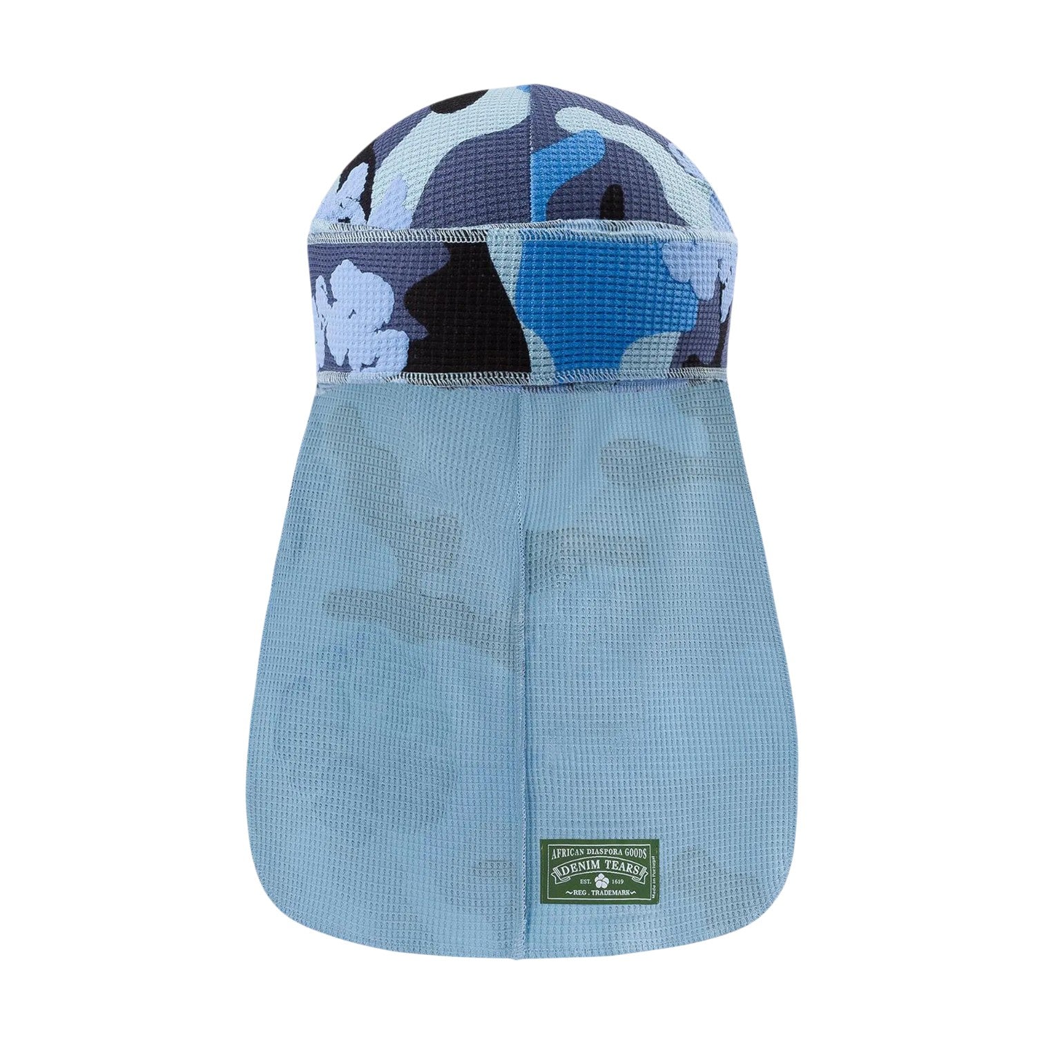 Denim Tears 'Wreath Camo' Blue Durag