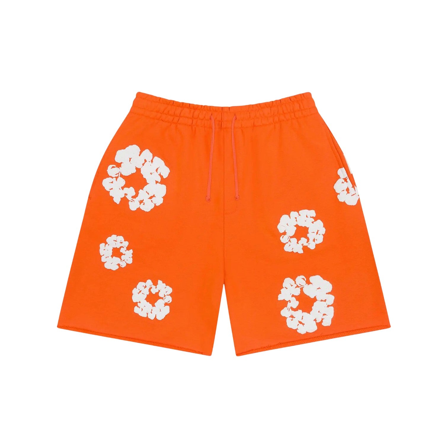 Denim Tears 'Wreath' Orange & White Shorts