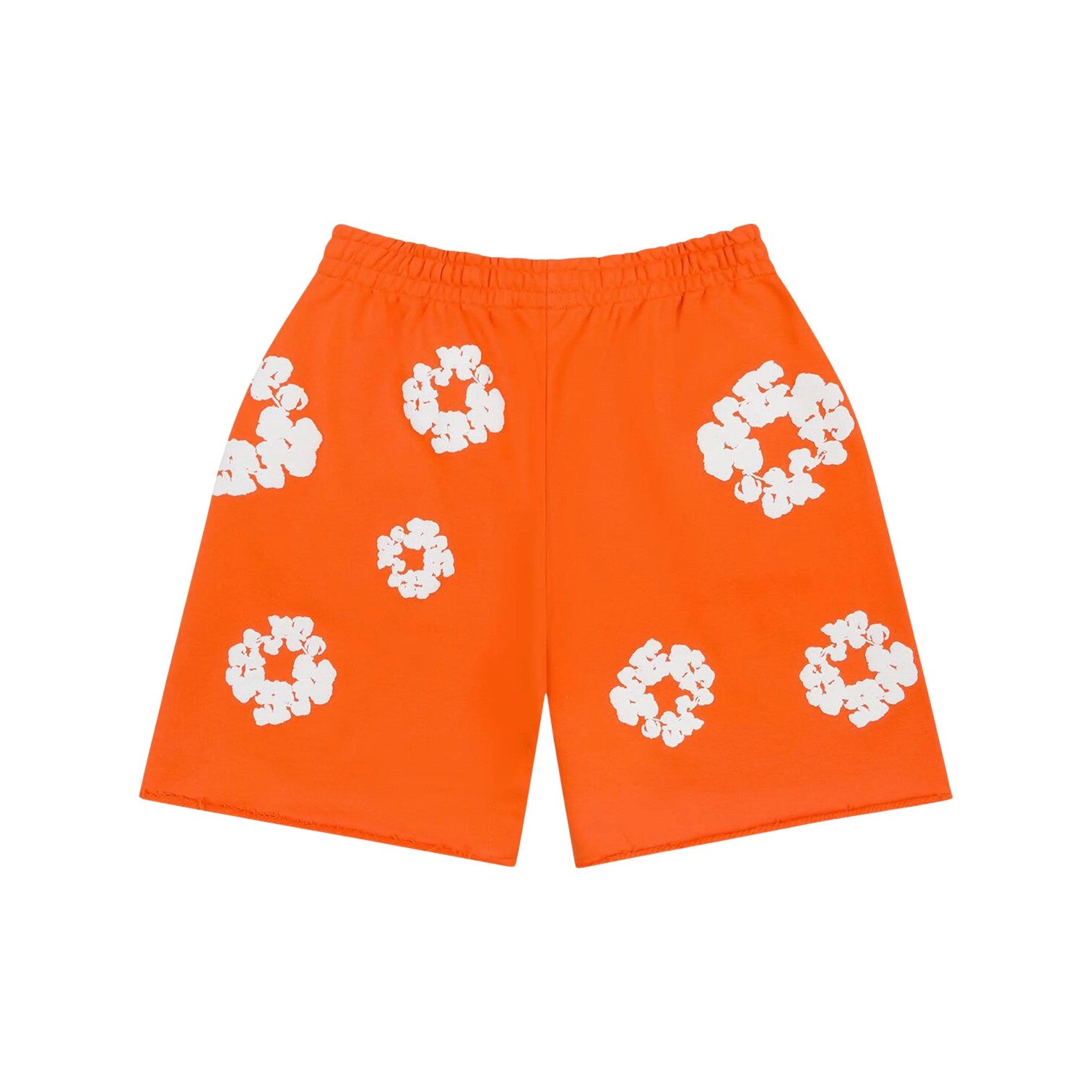 Denim Tears 'Wreath' Orange & White Shorts